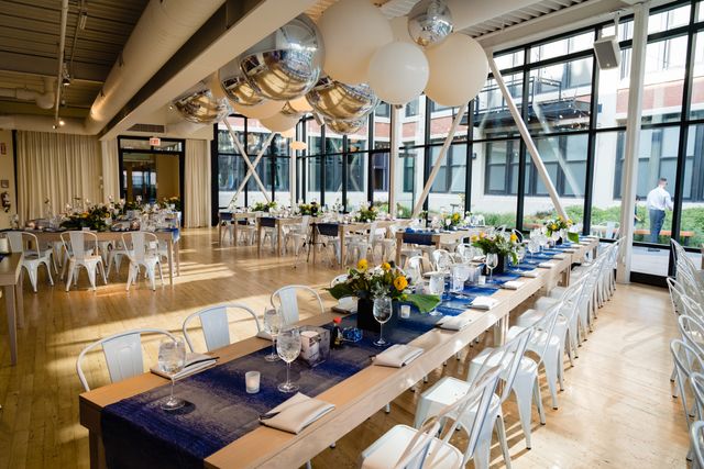 Featured photo from Max's Modern, Sophisticated, Blue and White Milestone Celebration at the Greenhouse Loft