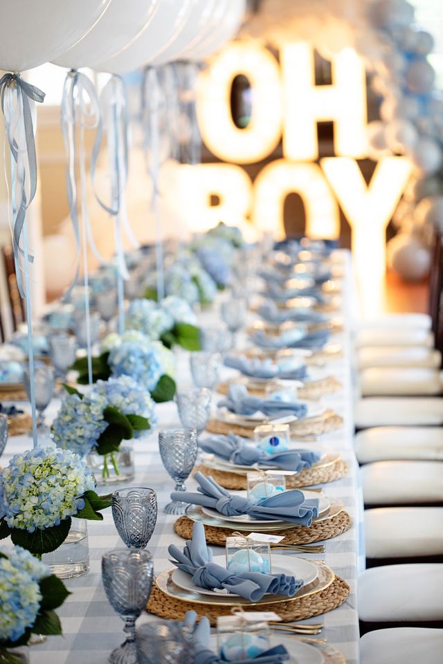 Featured photo from Oh Boy! A Blue Balloon-Filled Baby Shower