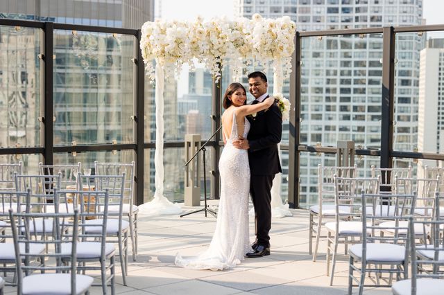 Featured photo from Tasteful Rooftop Wedding at Royal Sonesta in Chicago, Illinois