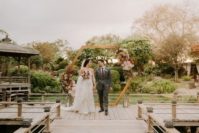 Featured photo from Romantic Boho Outdoor Wedding at Redland Koi Gardens