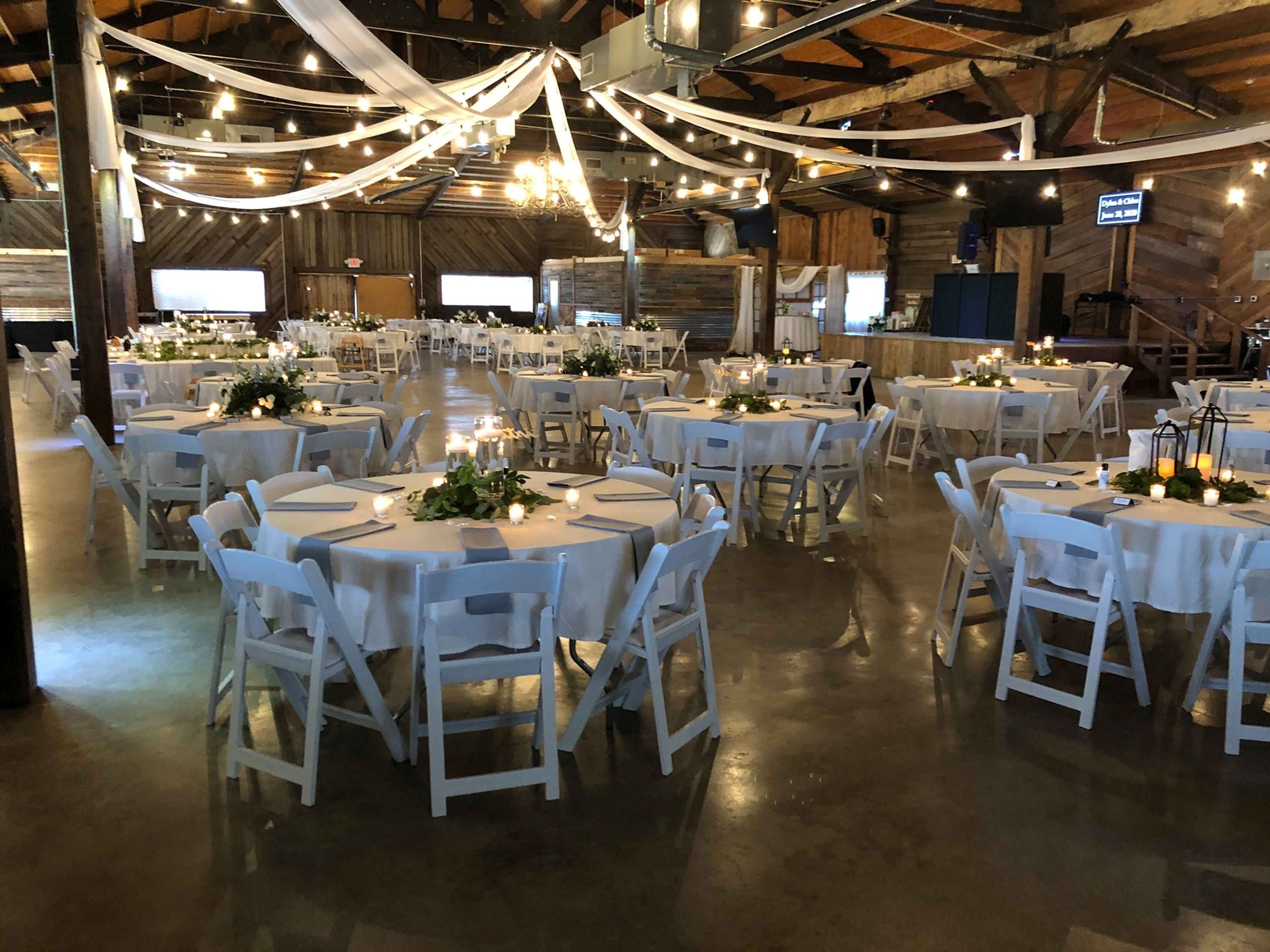 Indoor Space, an event space at Rock Creek Ranch Event Center