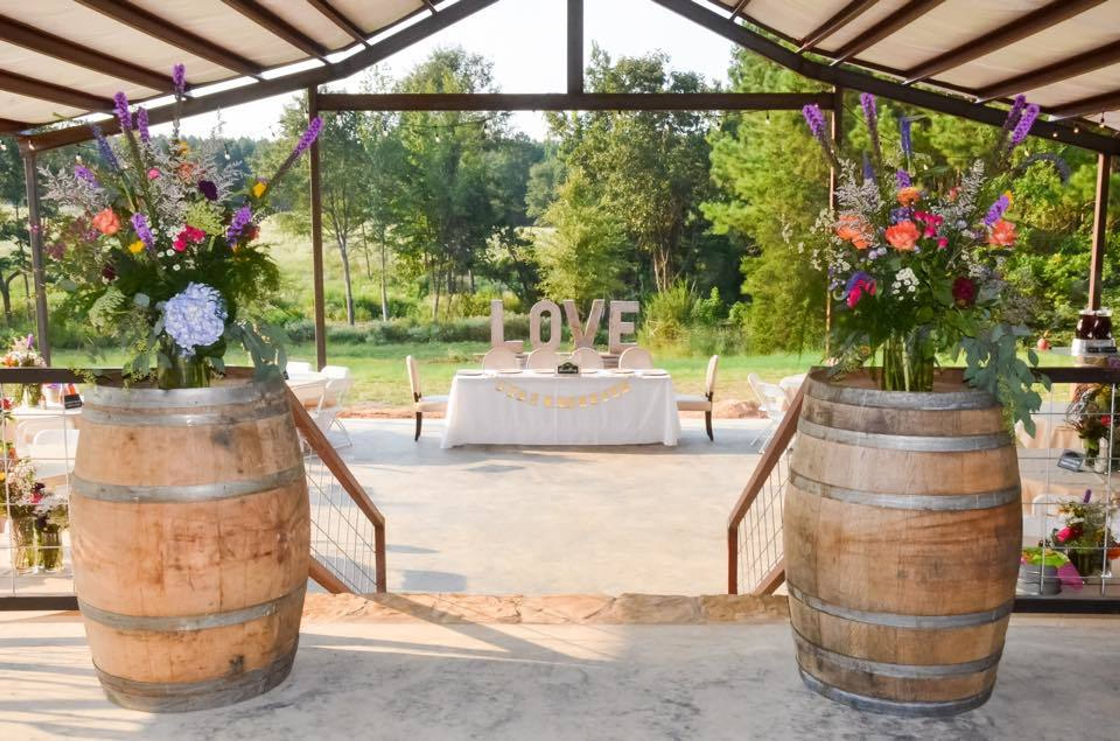 Sample of Event Space, an event space at Sweet Briar Farm