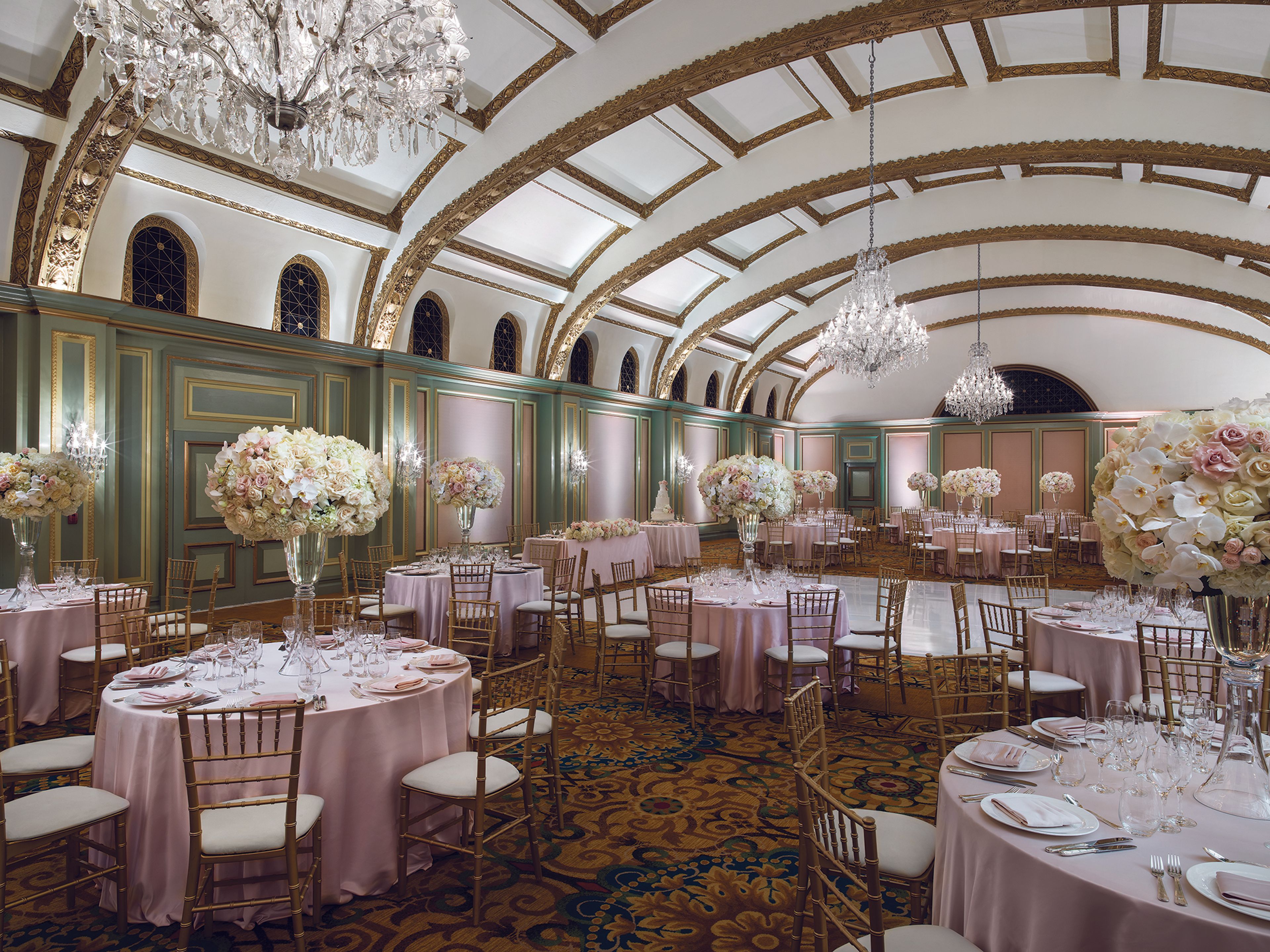 Viennese Ballroom, an event space at The Langham Huntington Hotel