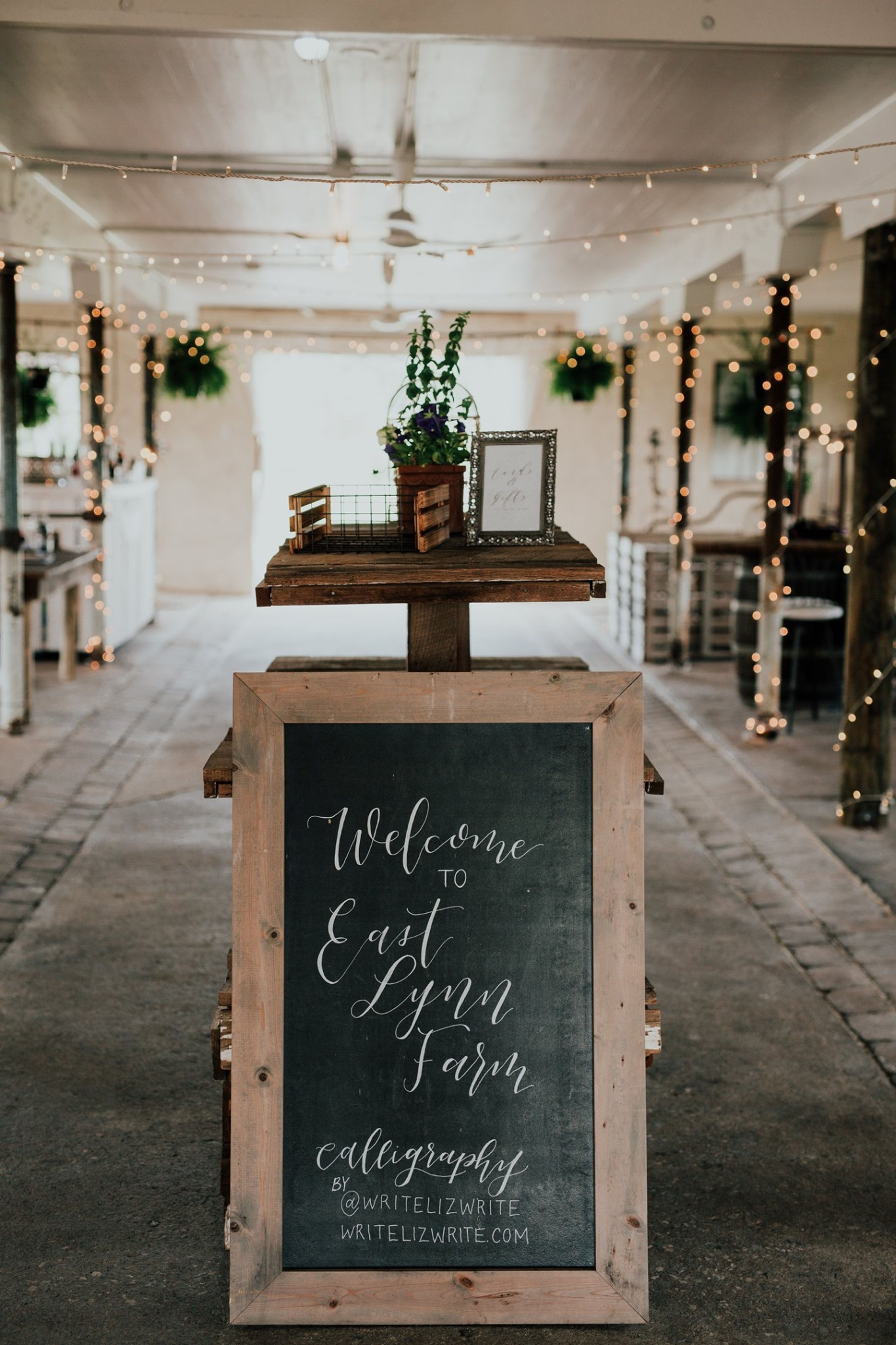 Sample of Event Space, an event space at East Lynn Farm