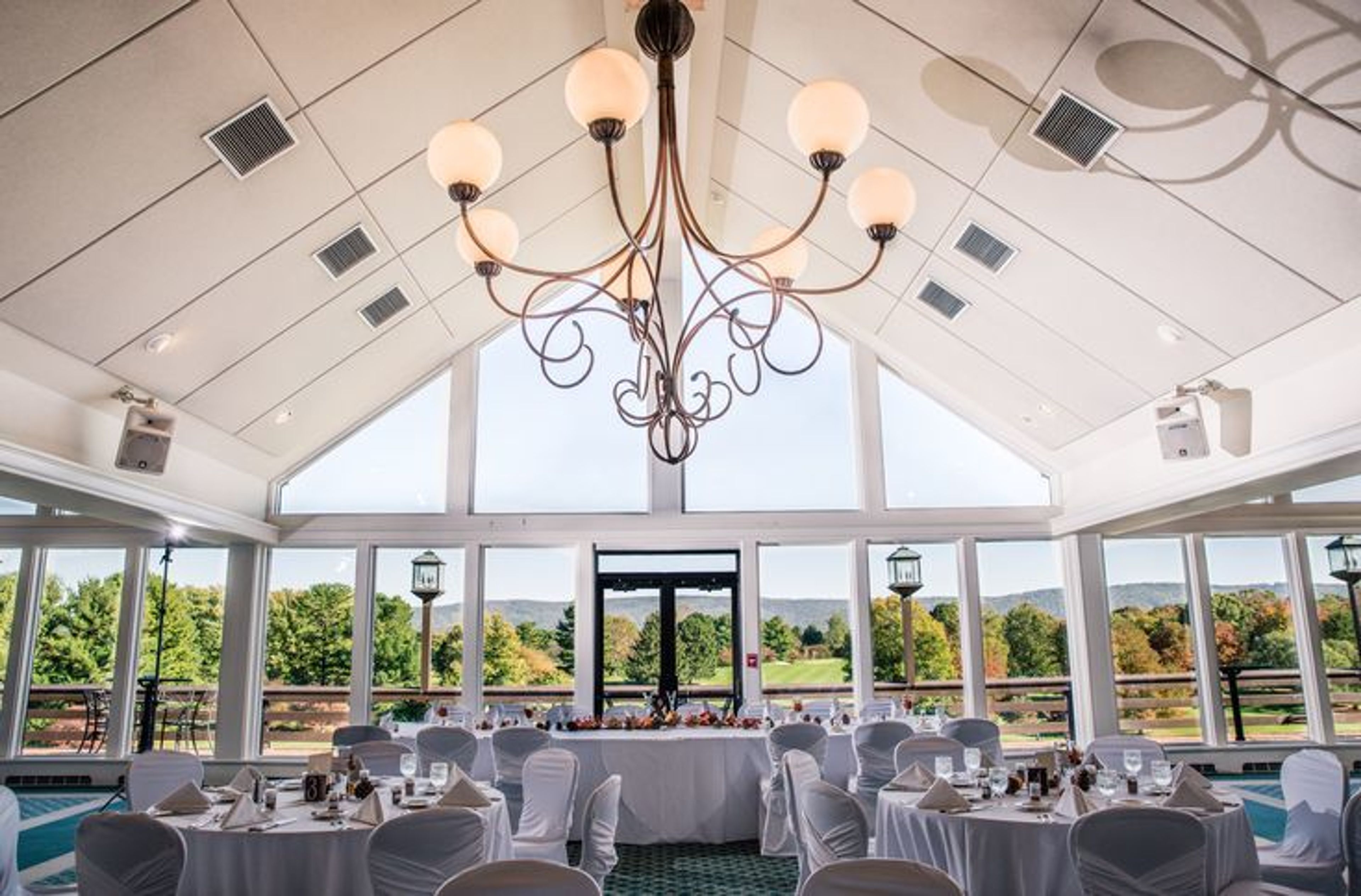 Indoor Space, an event space at Shenandoah Valley Golf Club