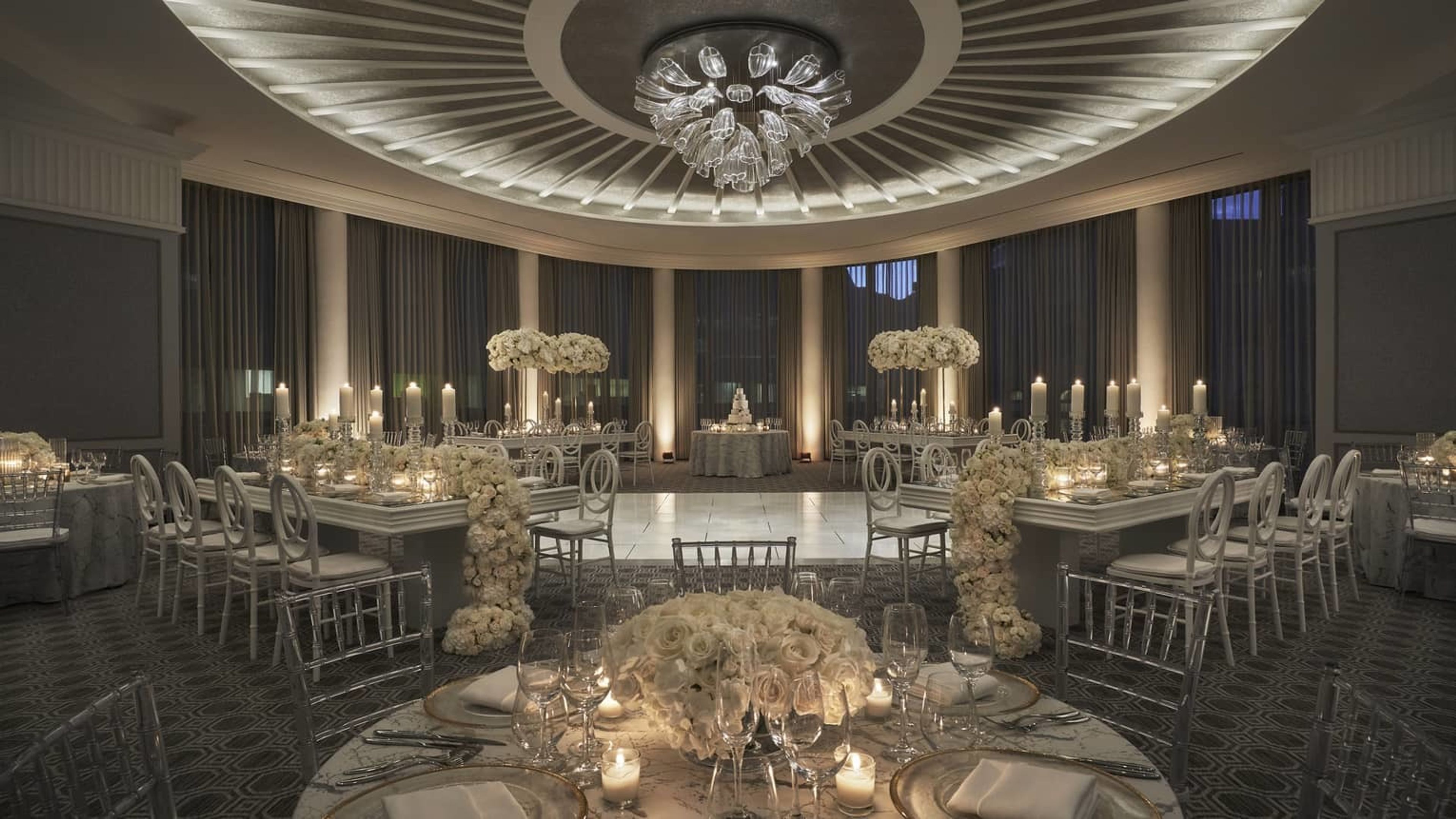 Beacon Ballroom, an event space at Four Seasons Hotel One Dalton Street, Boston