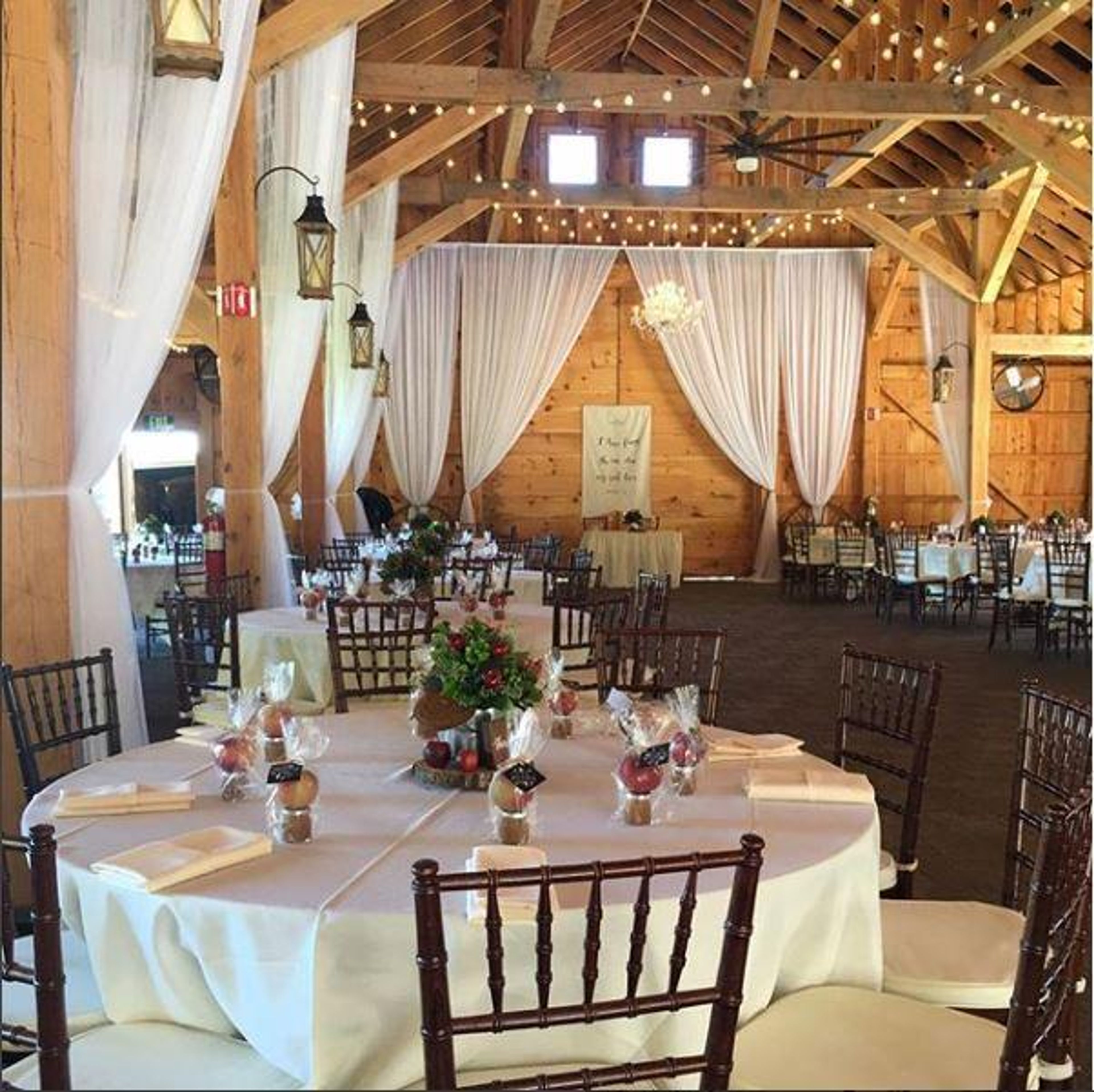 Barn, an event space at Blissful Meadows Golf Club