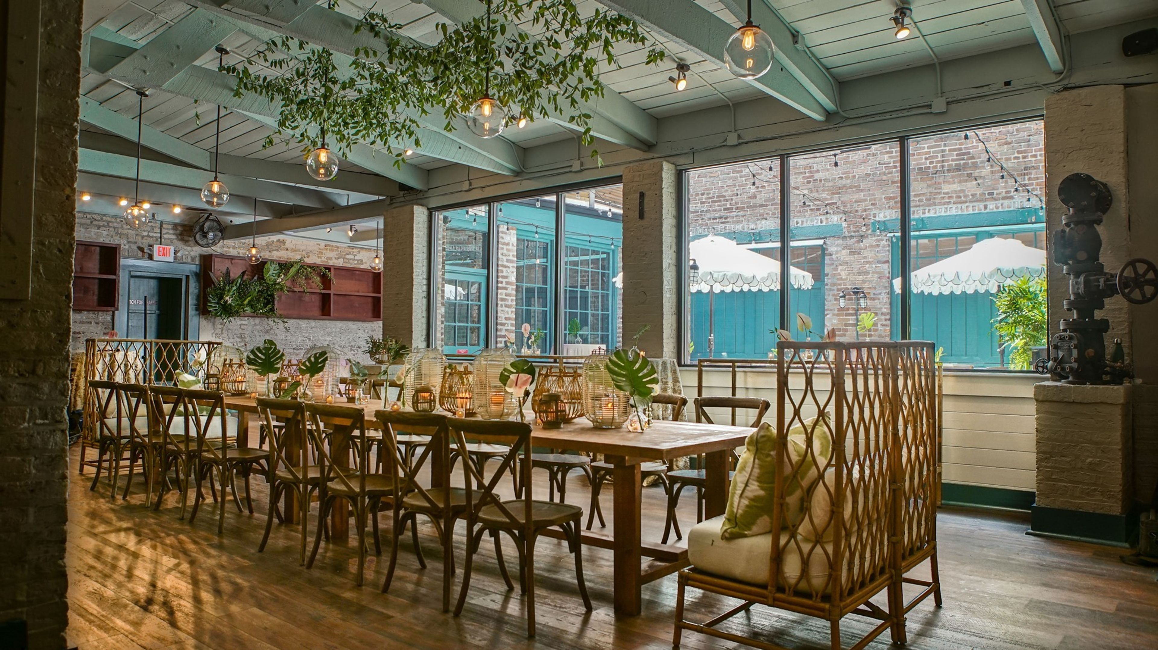 Indoor Space, an event space at Poogan's Courtyard