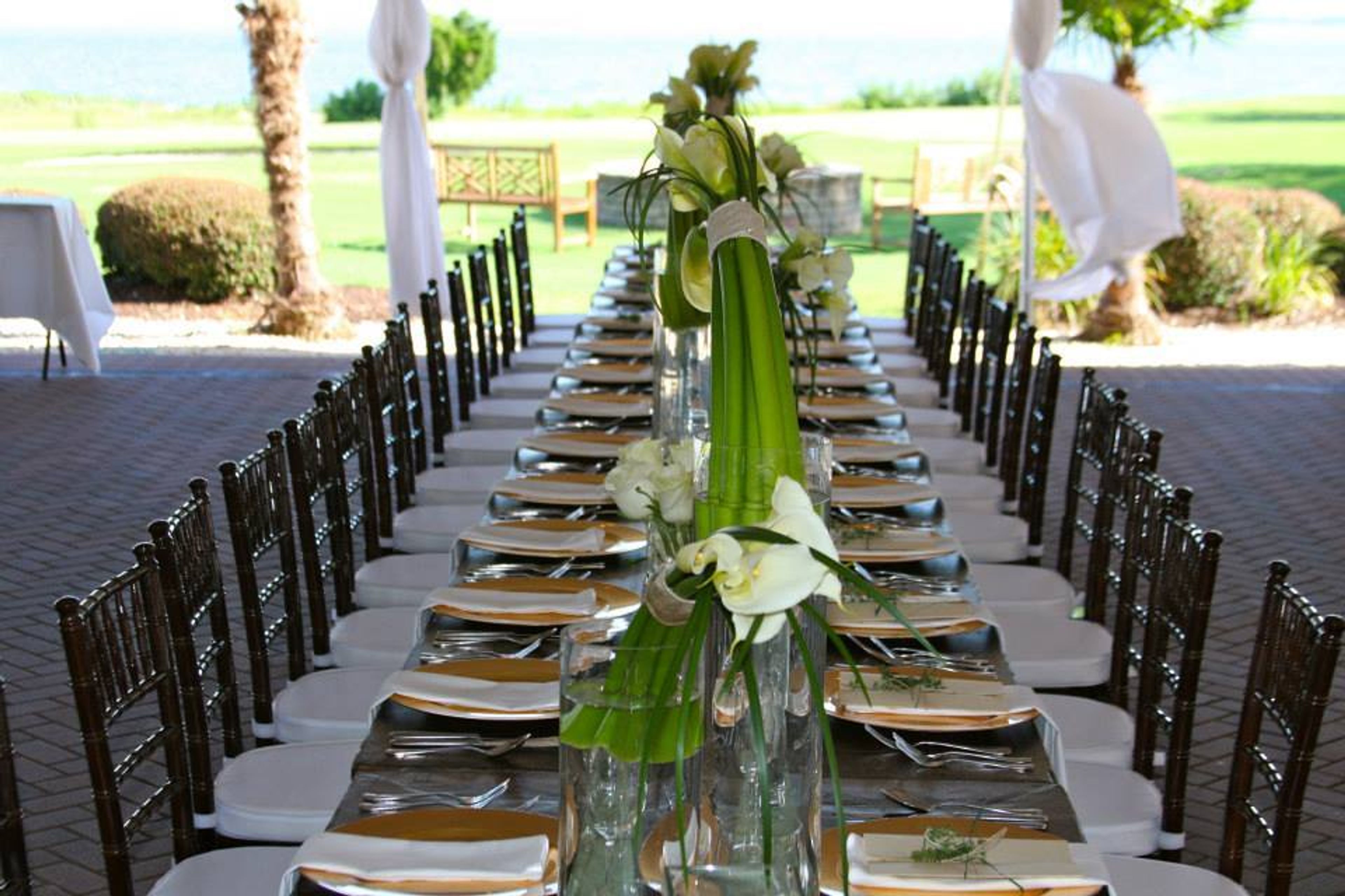 Outdoor Space, an event space at RiverTowne Country Club