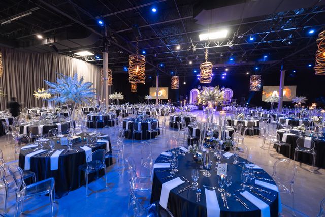 Featured photo from Inside This Blue-Washed Gala with Luminous Tablescapes and Sculptural Florals at The Geraghty