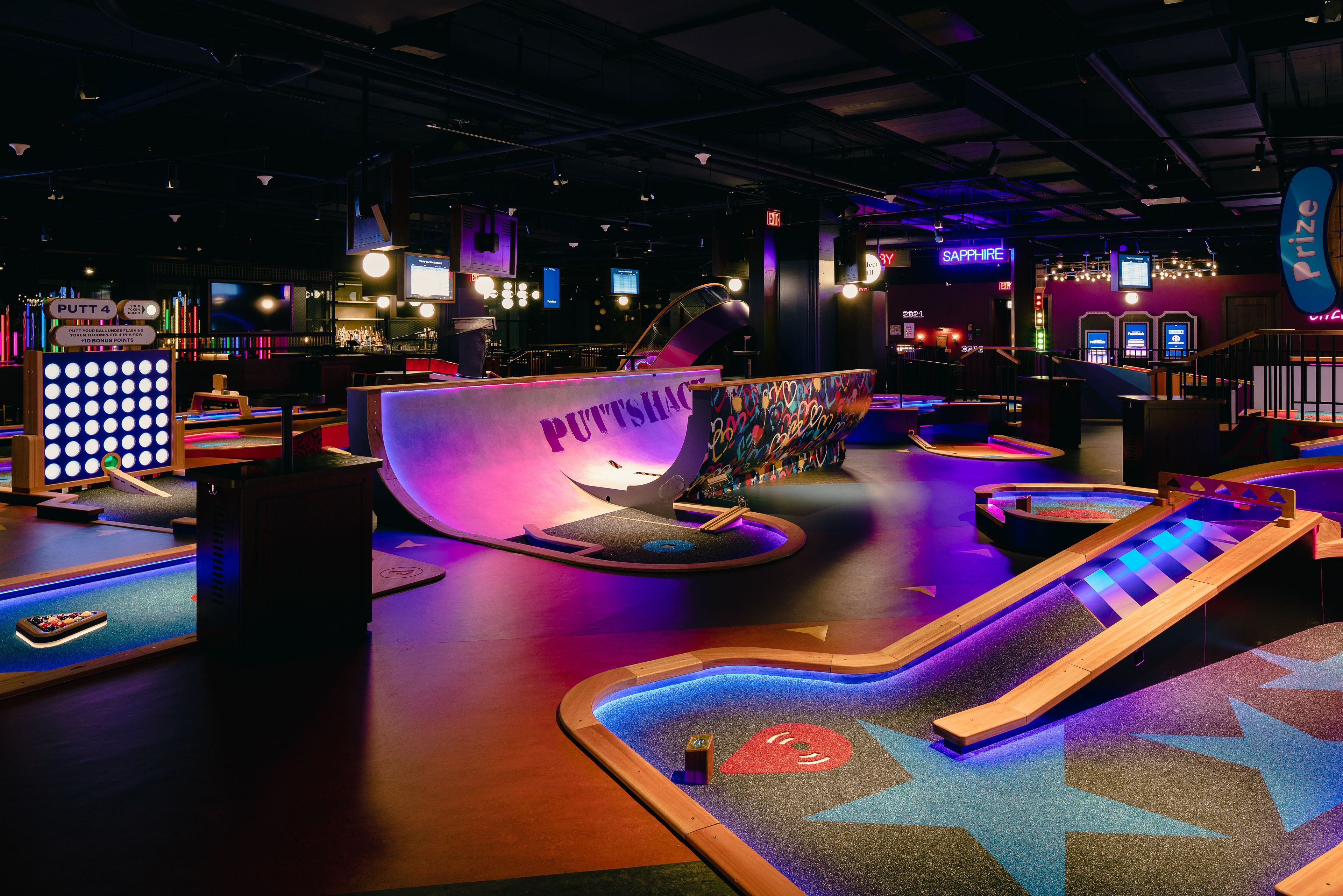 Courses, an event space at Puttshack Oakbrook