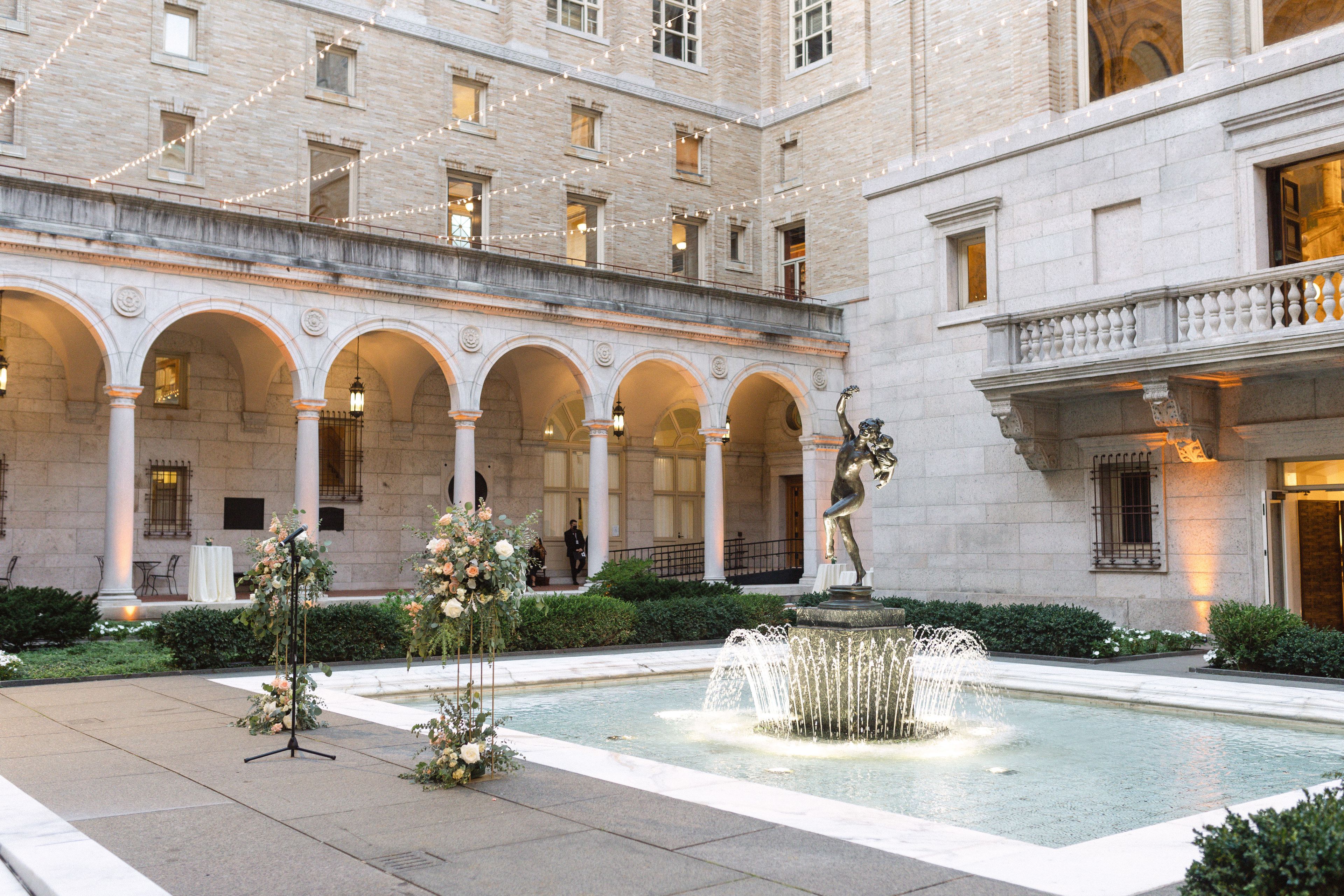 Courtyard, an event space at Boston Public Library