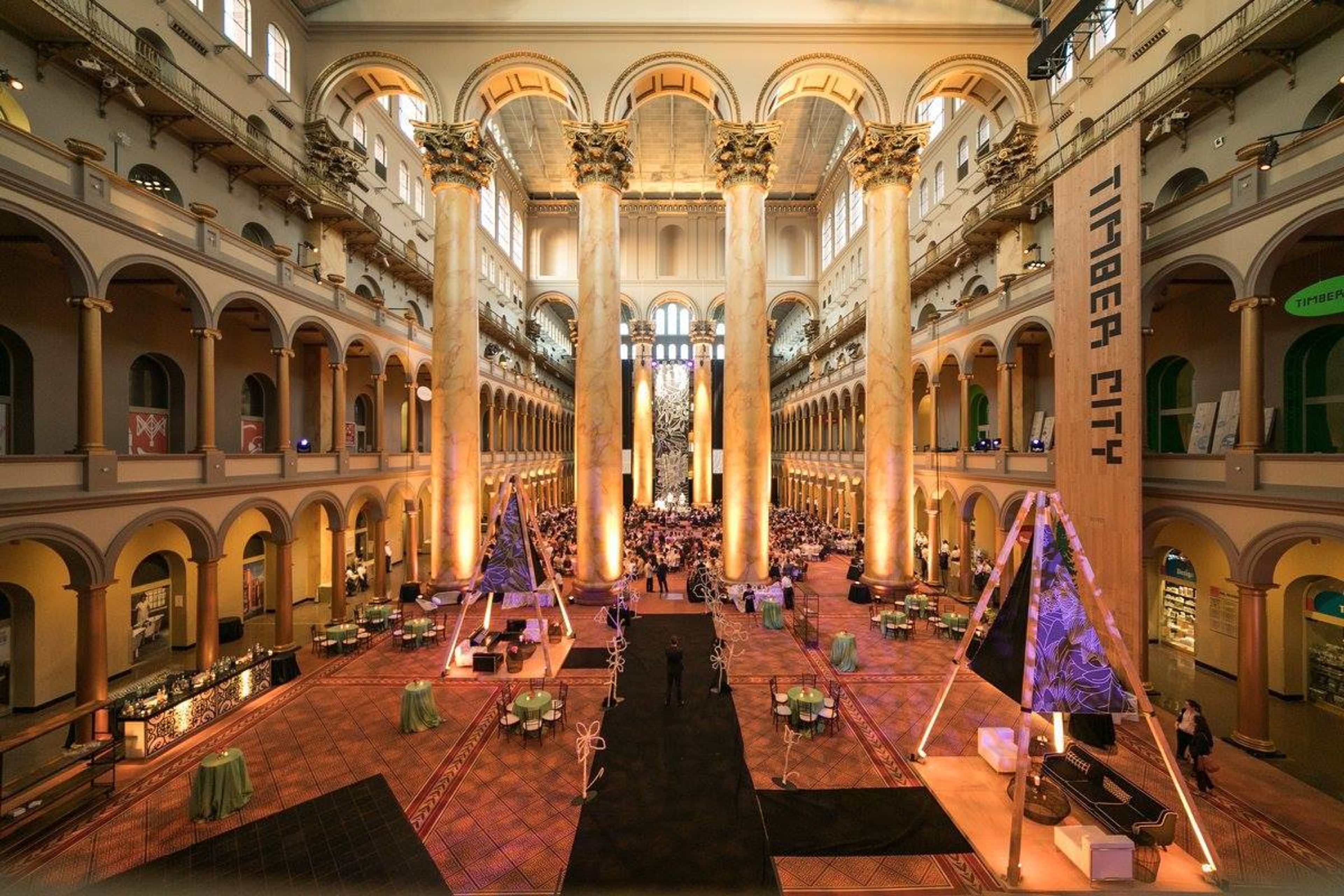 Great Hall, an event space at National Building Museum