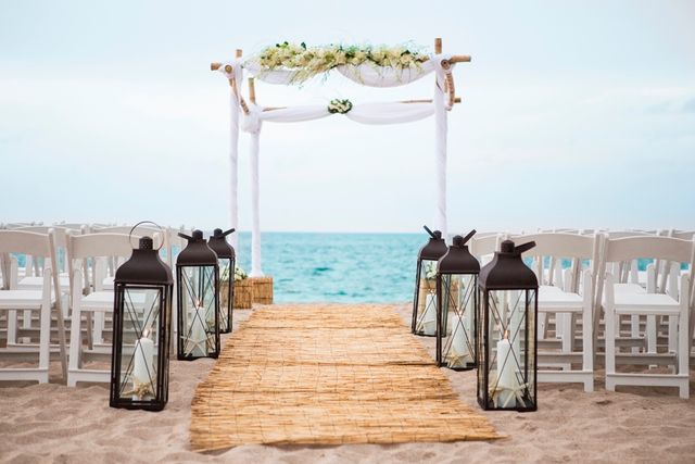 Featured photo from Beach Ocean View Ceremony Setting