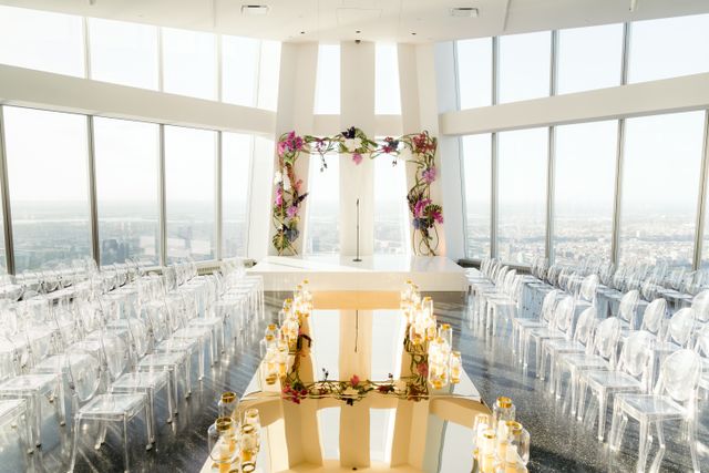 Featured photo from Purple and Gold Wedding at ASPIRE at One World Observatory in New York, New York