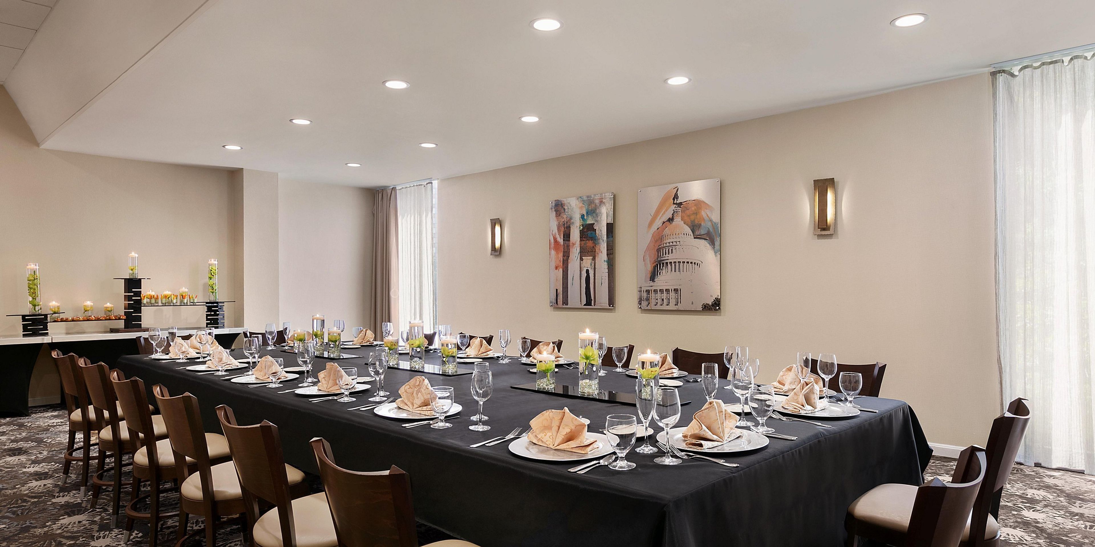 Example Event Space, an event space at Crowne Plaza Crystal City