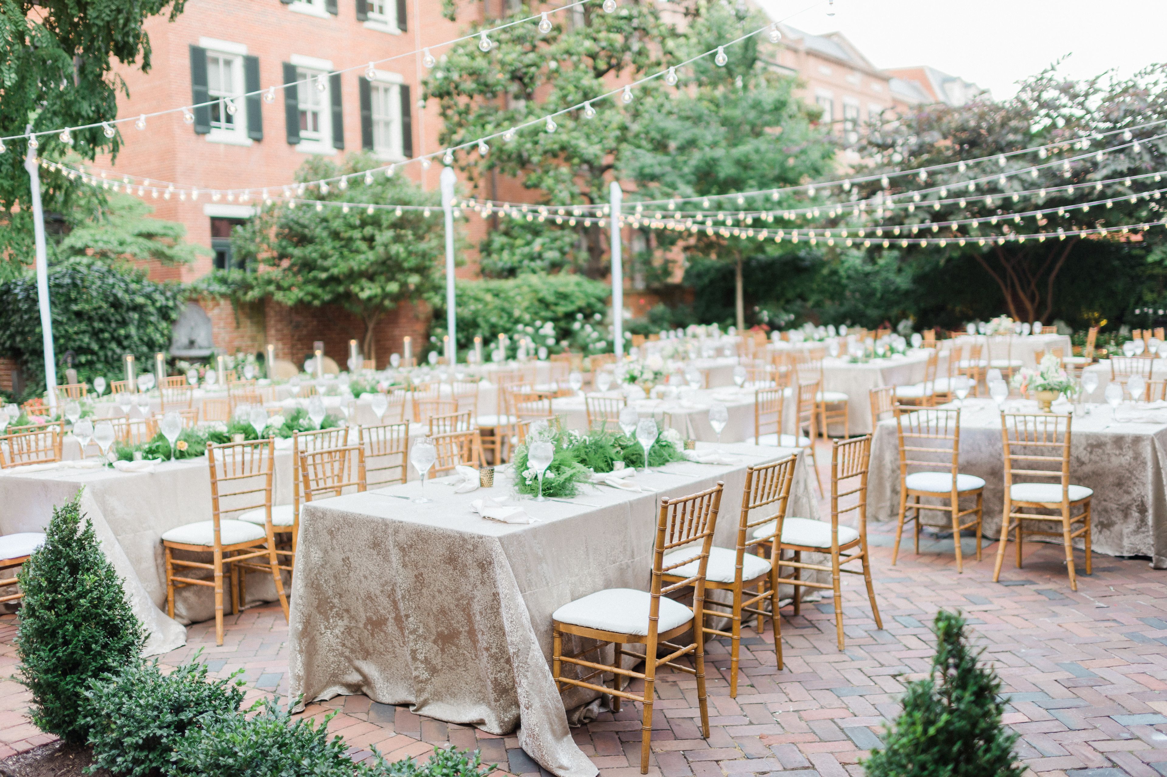 The Courtyard, an event space at The Decatur House