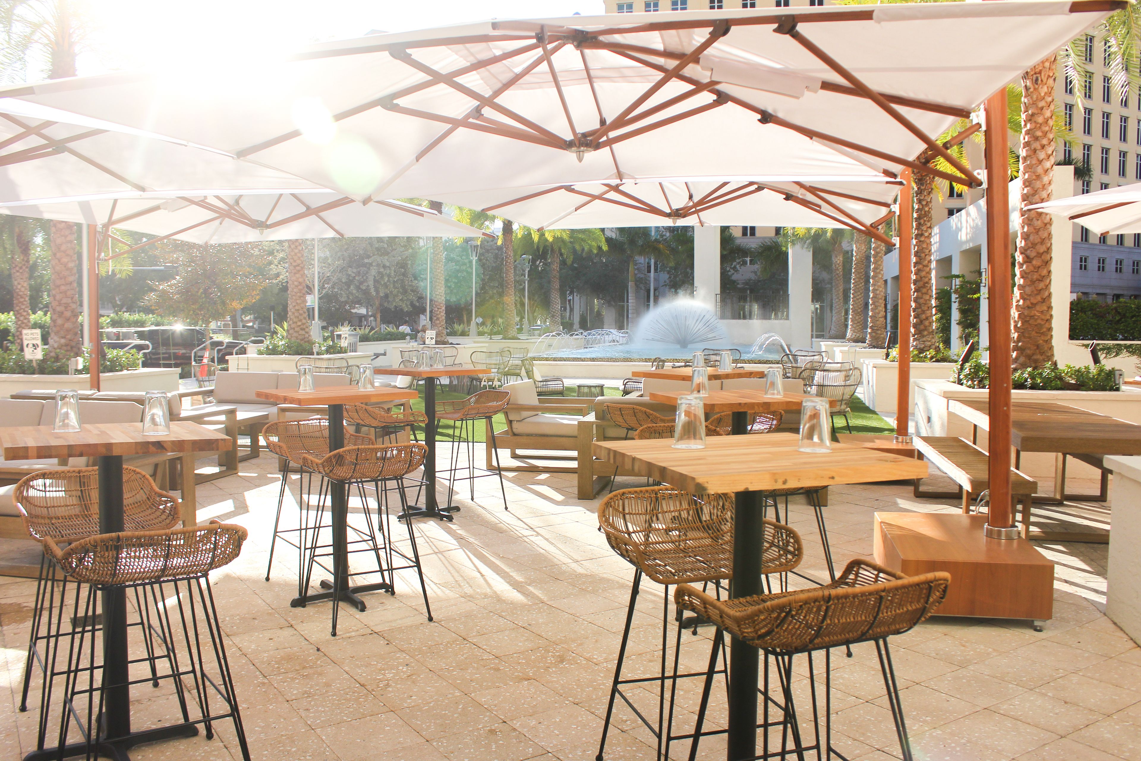 Outside Lounge Patio, an event space at Bay 13 Brewery