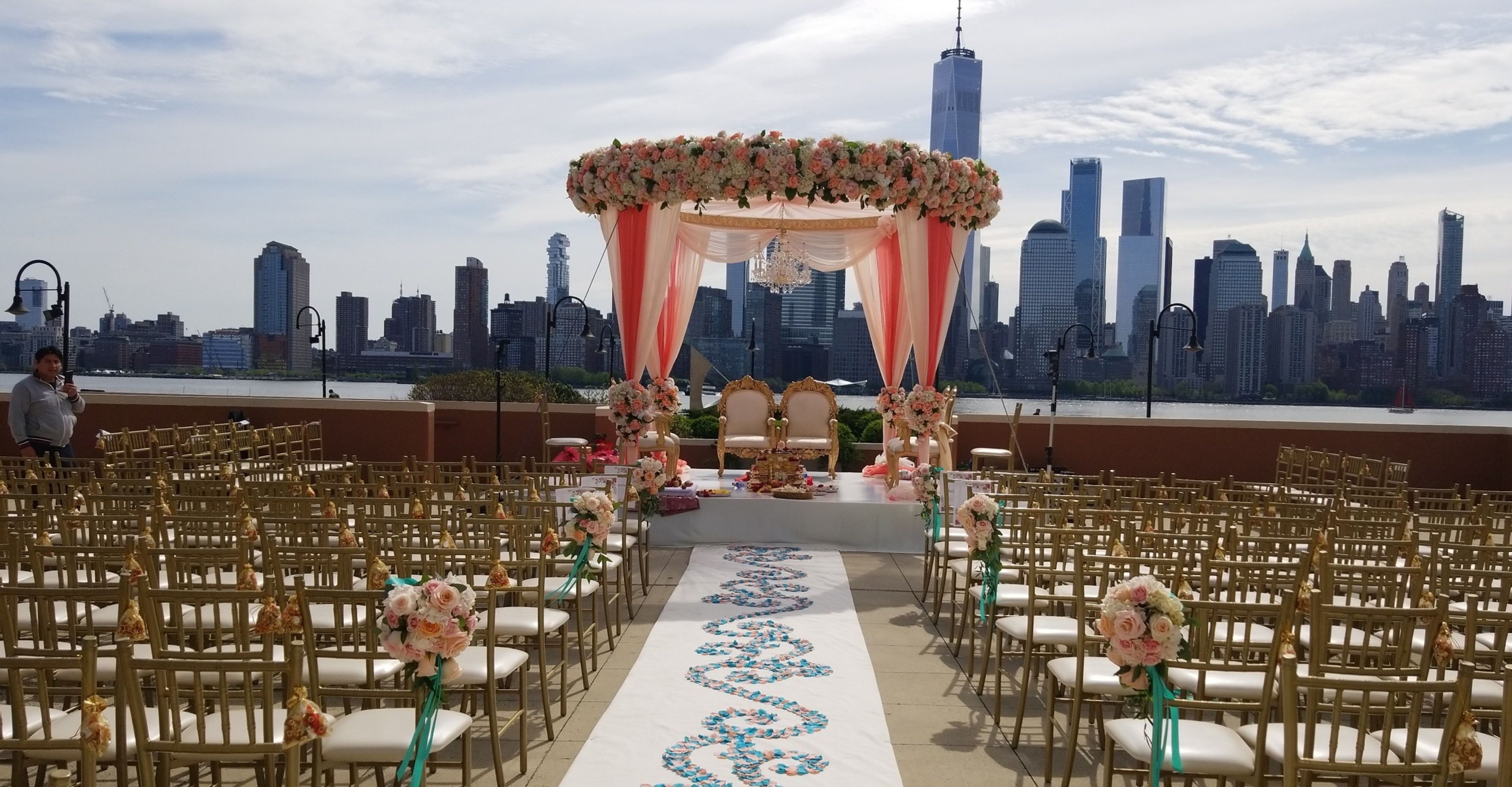 Riverside Room and Terrace, an event space at Hyatt Regency Jersey City