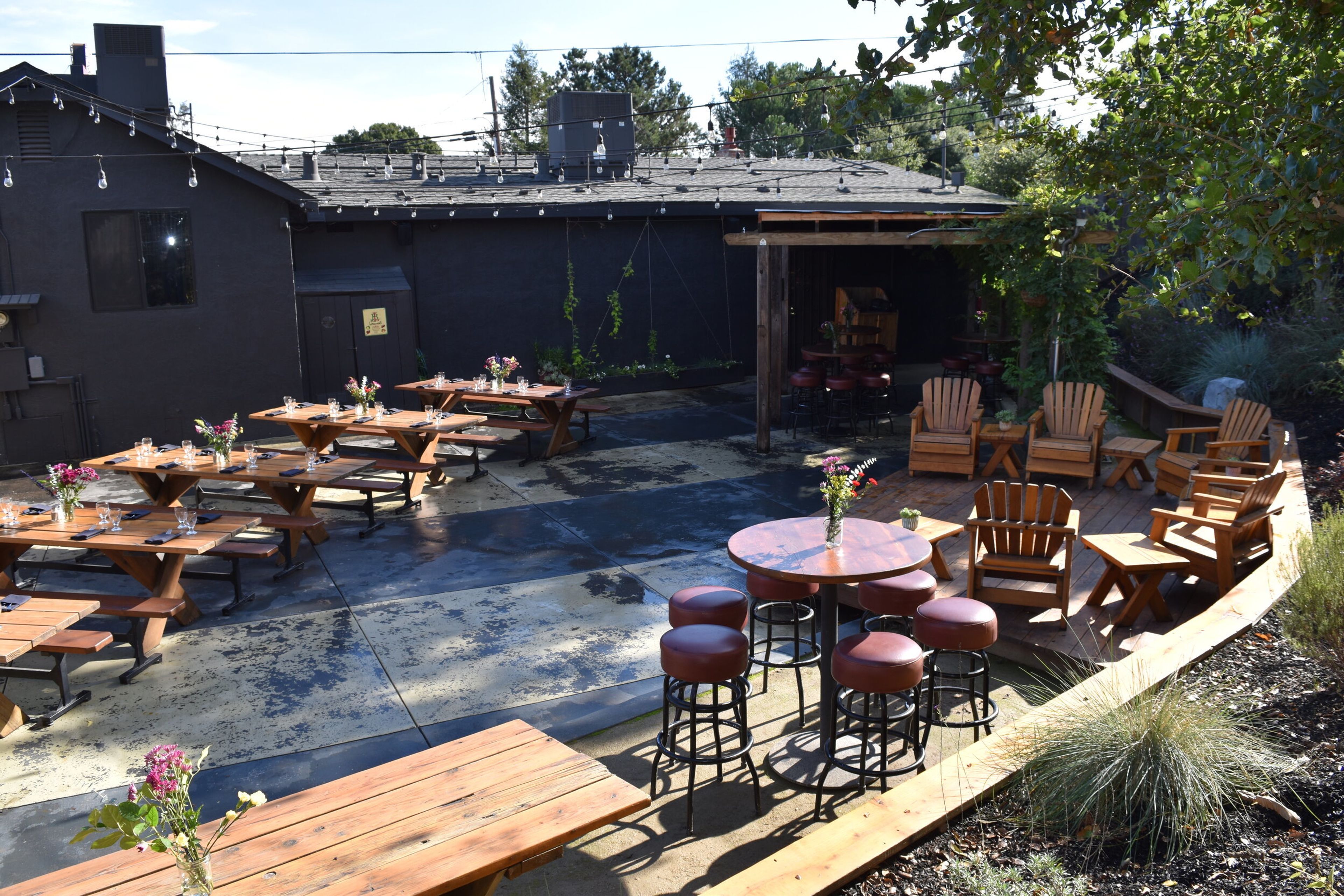 Outdoor Space, an event space at Hopmonk Tavern Sebastopol