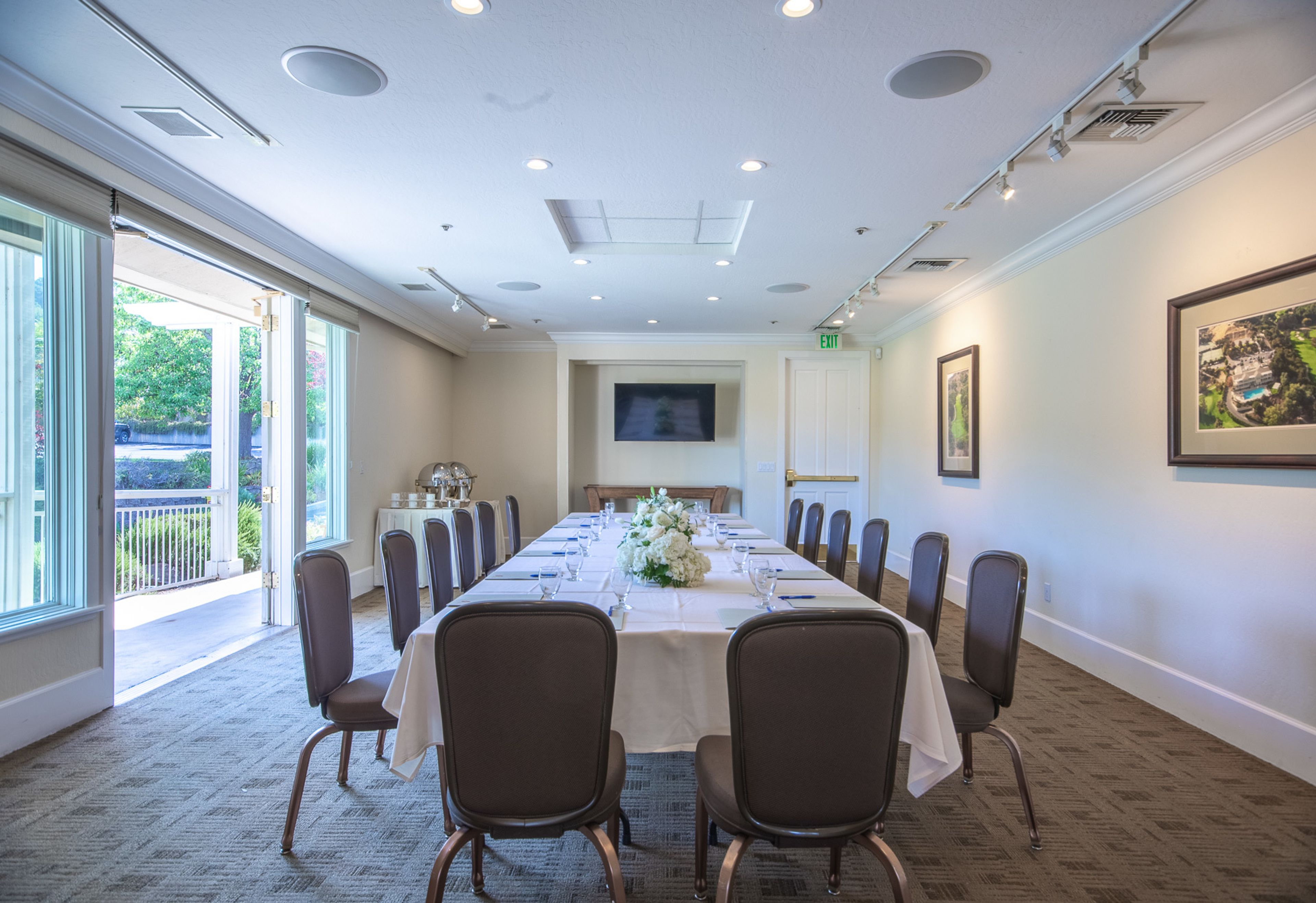 Indoor Space, an event space at Saratoga Country Club