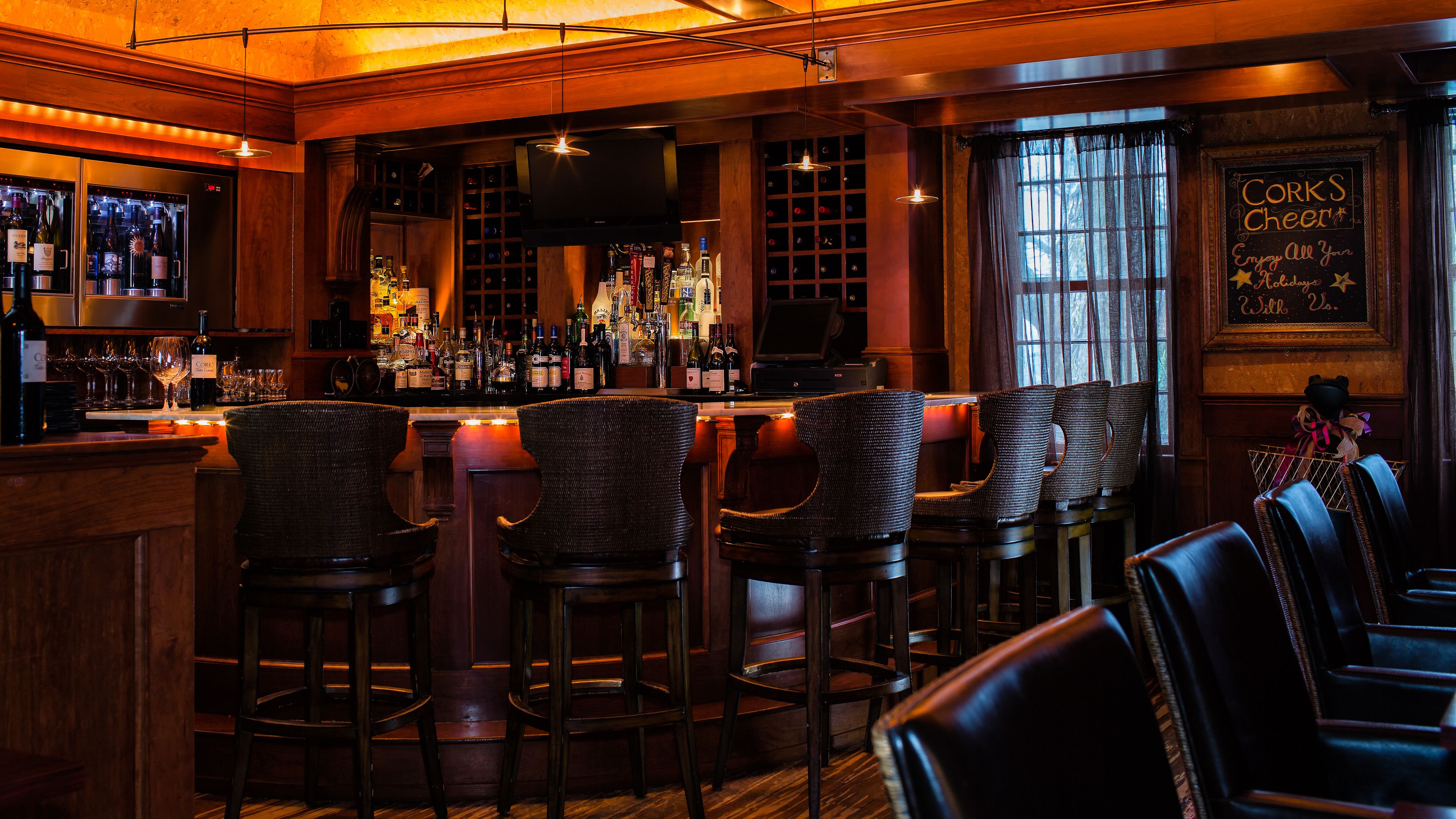 Corks Wine Bar, an event space at The Bedford Village Inn