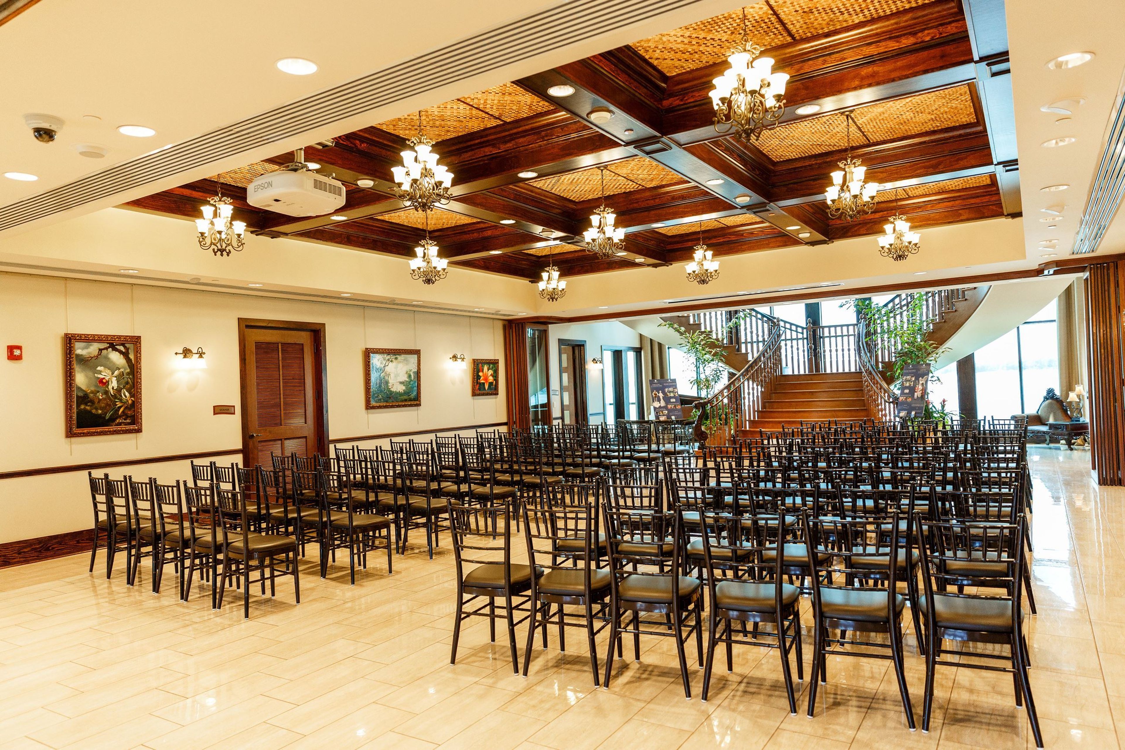 Ballroom, an event space at Tavares Pavilion on the Lake