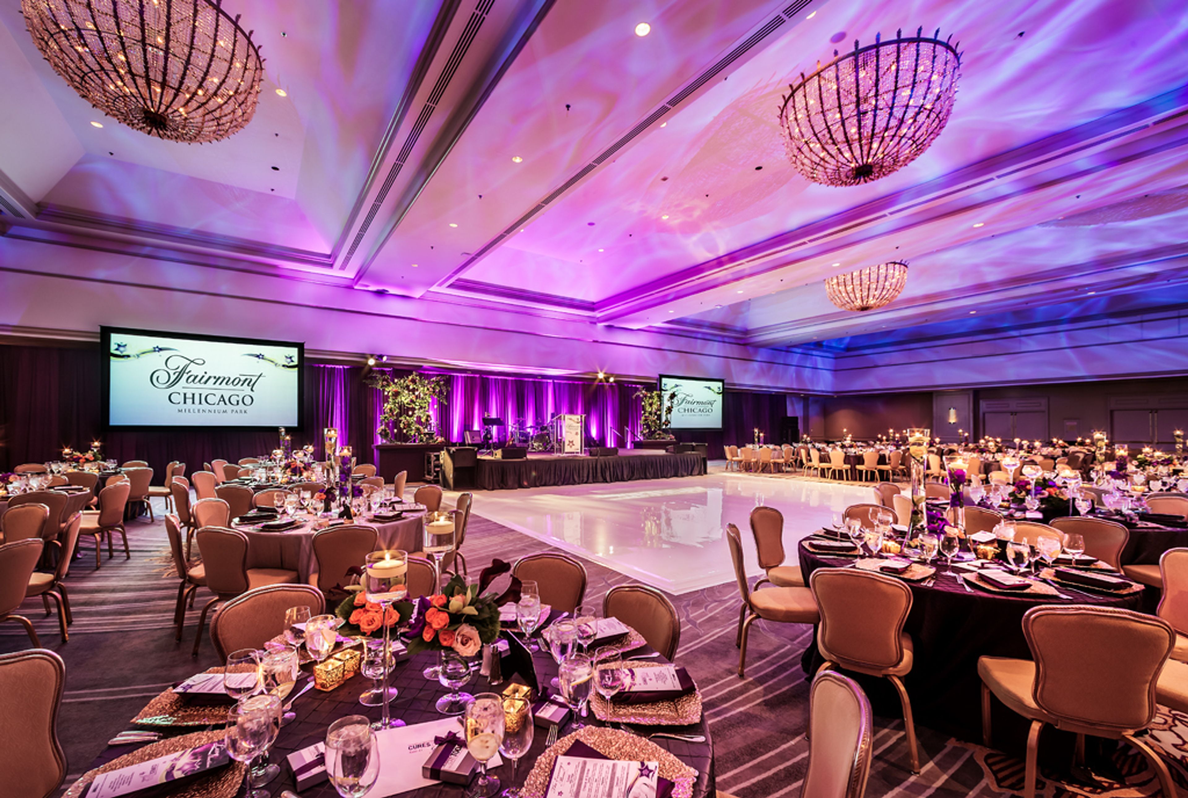 Imperial Ballroom, an event space at Fairmont Chicago, Millennium Park