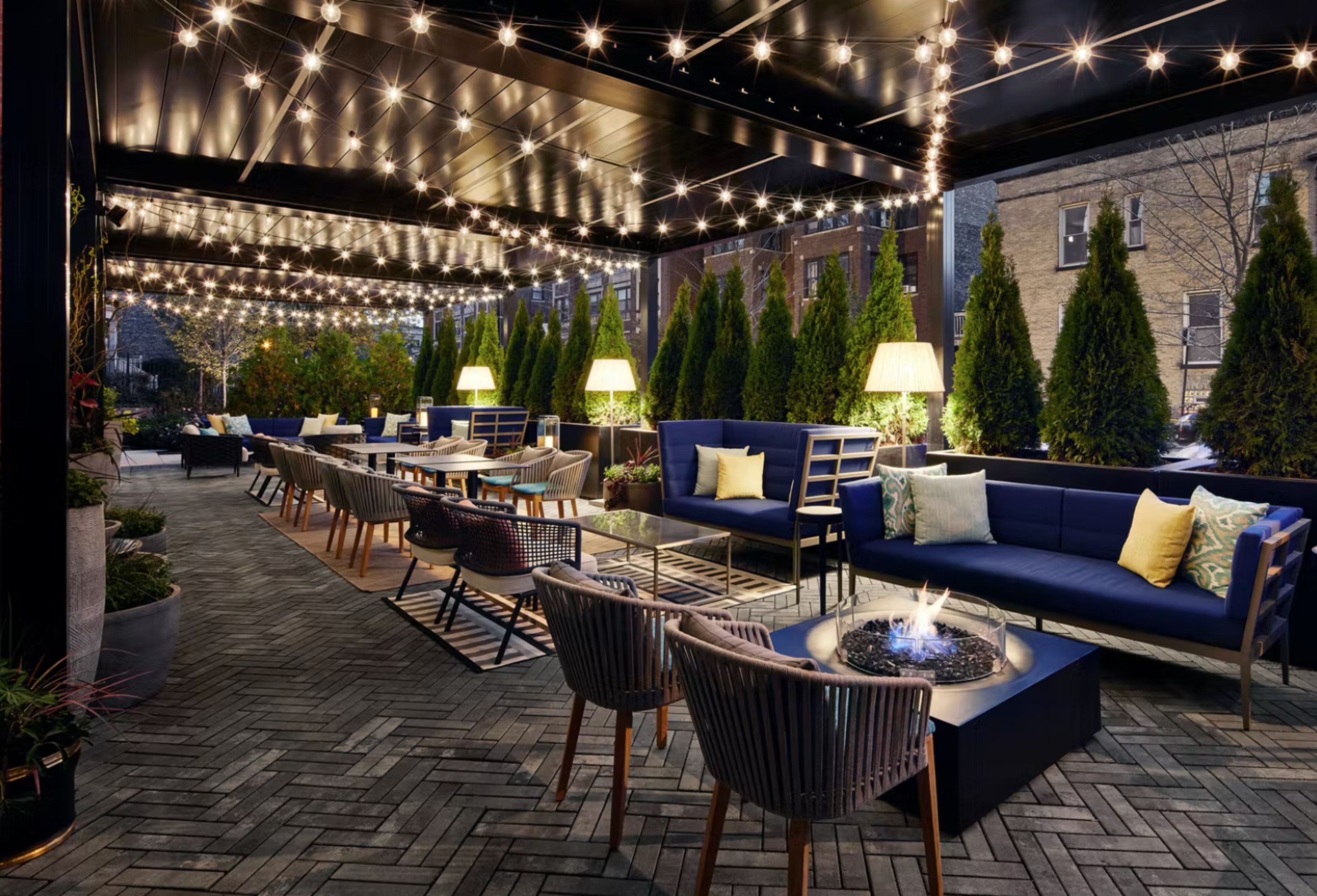 Sanctuary Patio, an event space at SOPHY Hyde Park Hotel