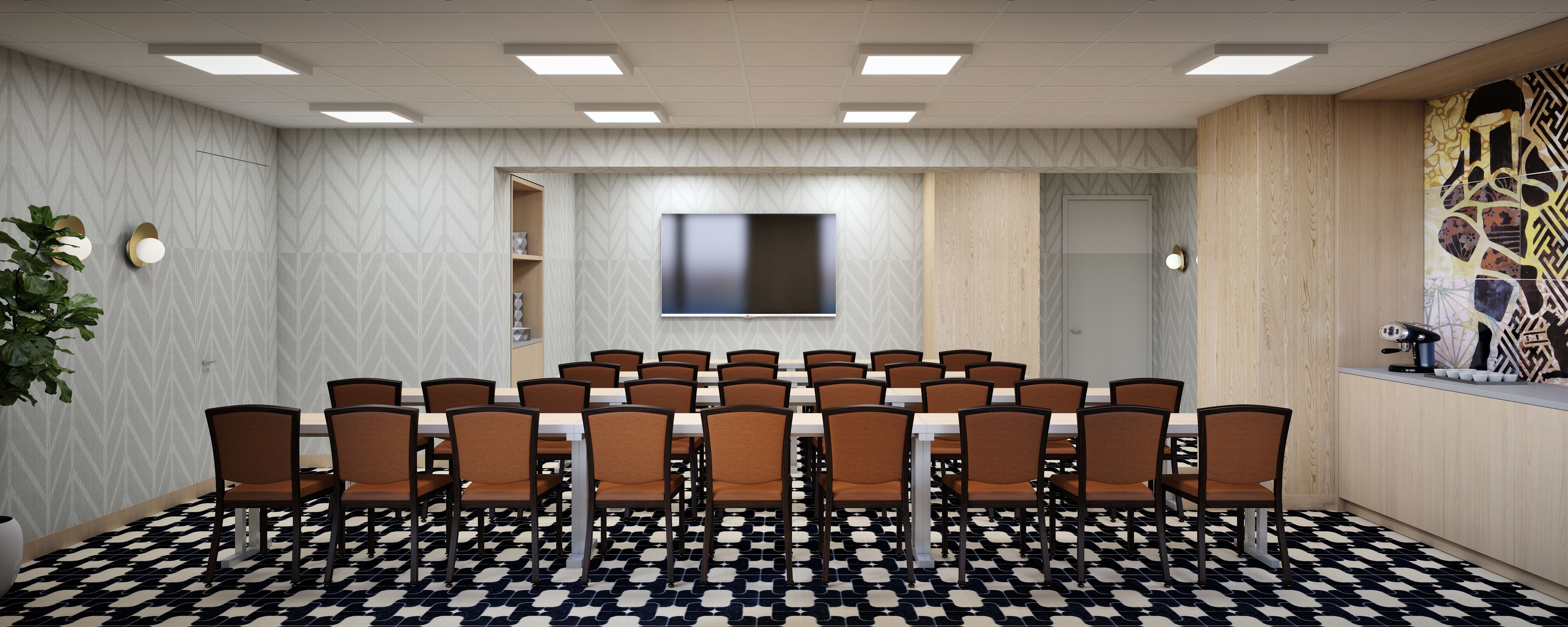 Hudson Room, an event space at Residence Inn by Marriott Jersey City
