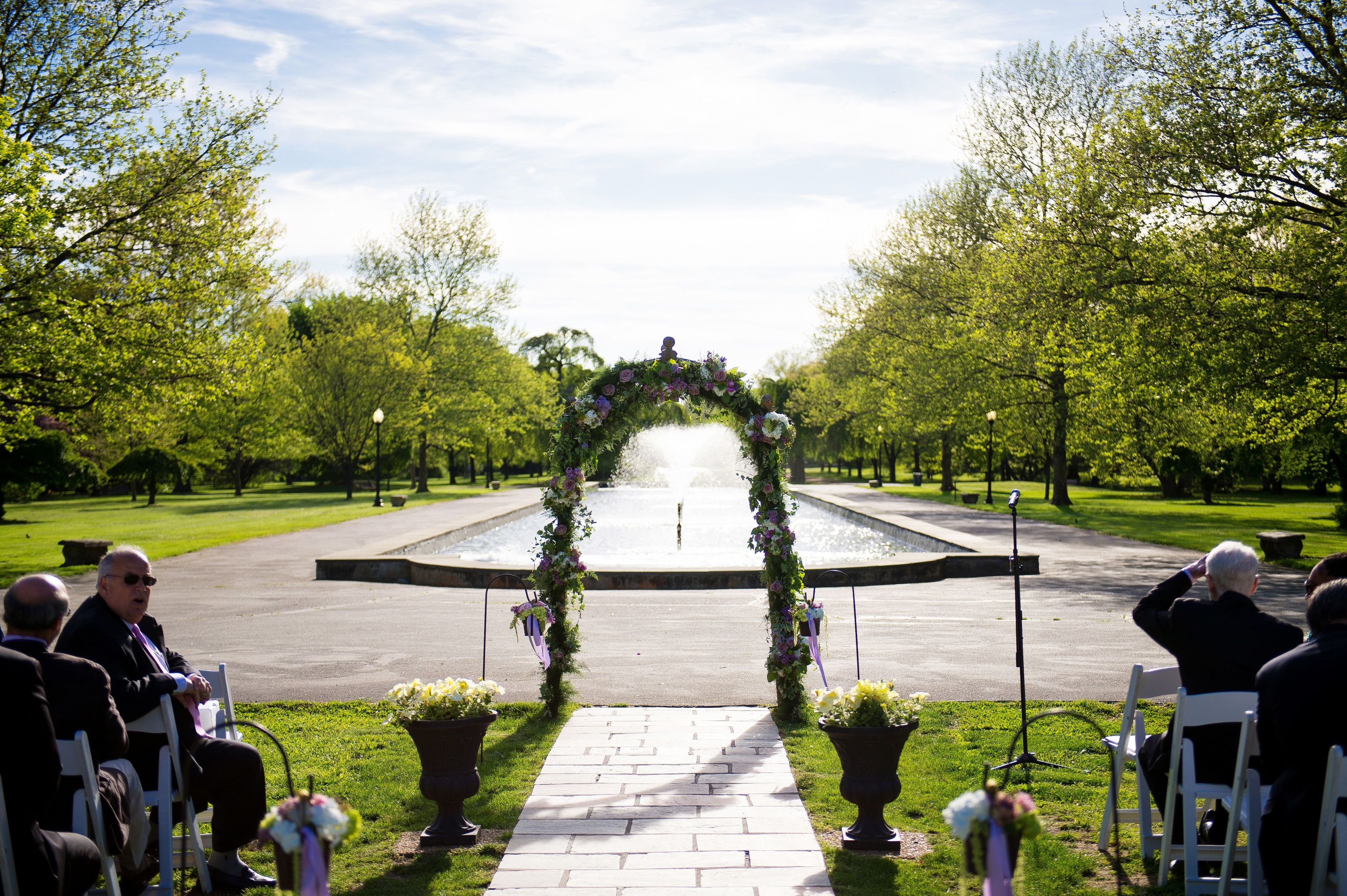 Reflecting Pool, an event space at Fairmount Park Horticulture Center