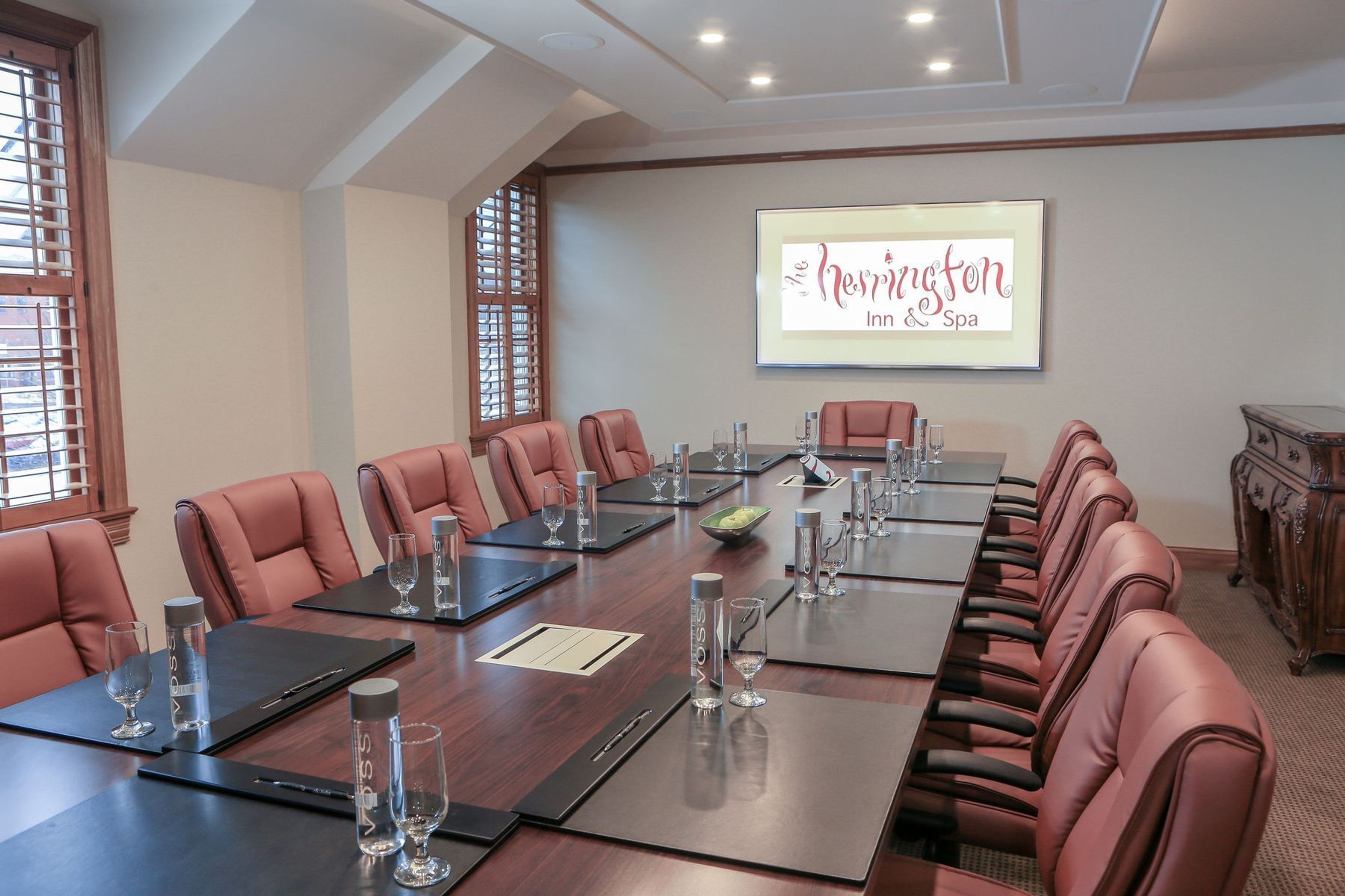 Executive Boardroom, an event space at The Herrington Inn and Spa