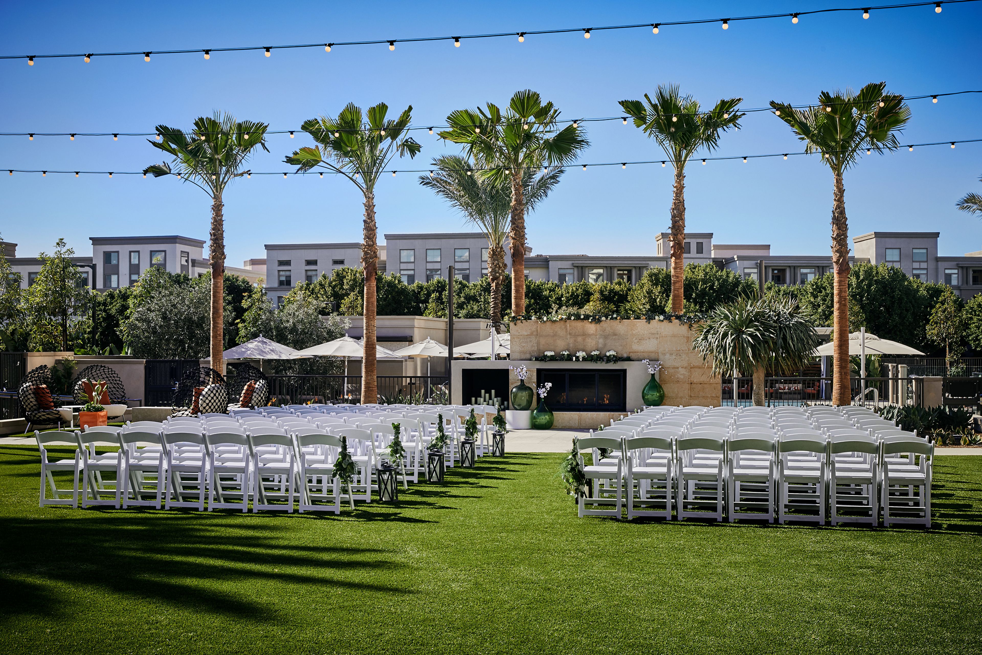 Event Lawn, an event space at Marriott Irvine Spectrum