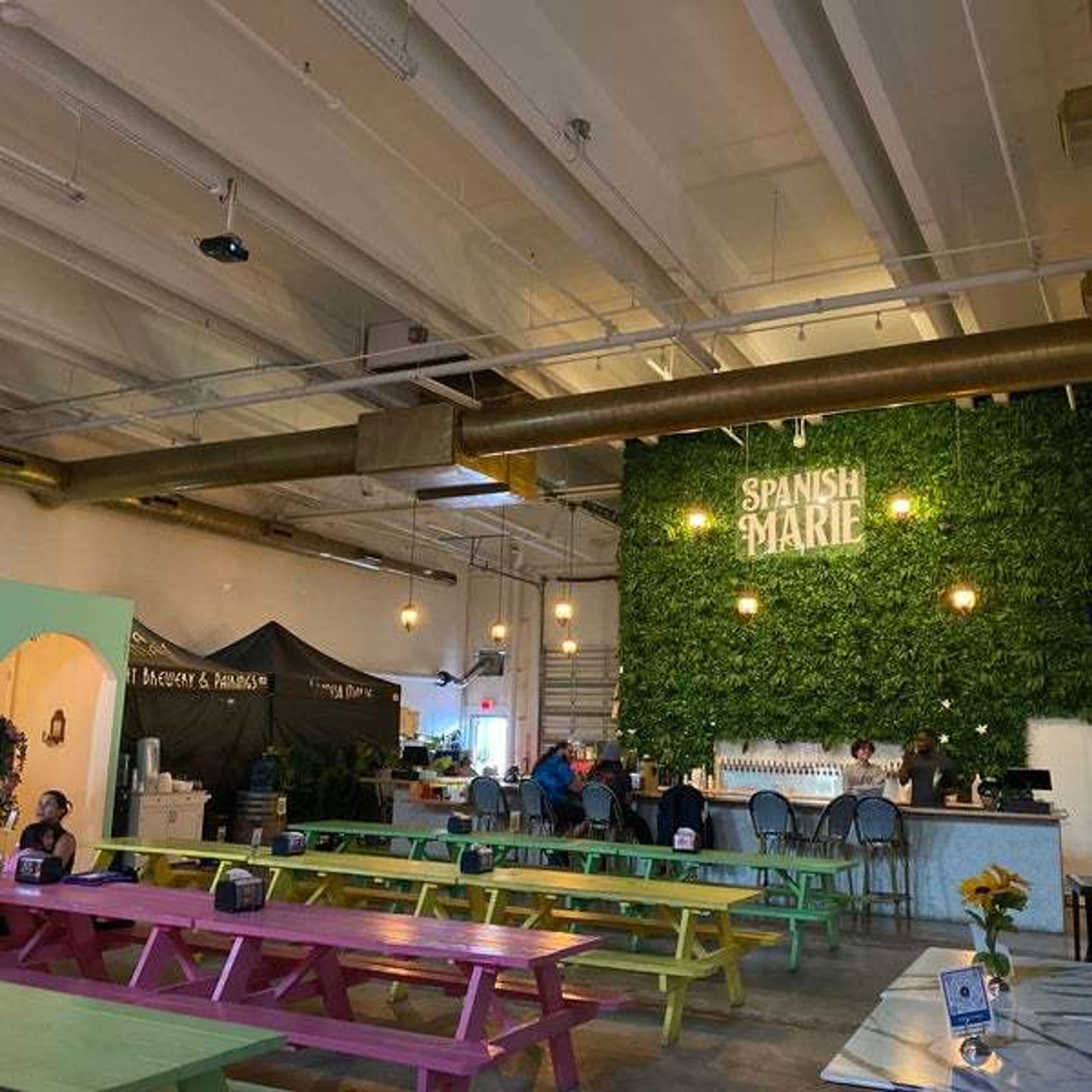 Beer Garden, an event space at Spanish Marie Brewery