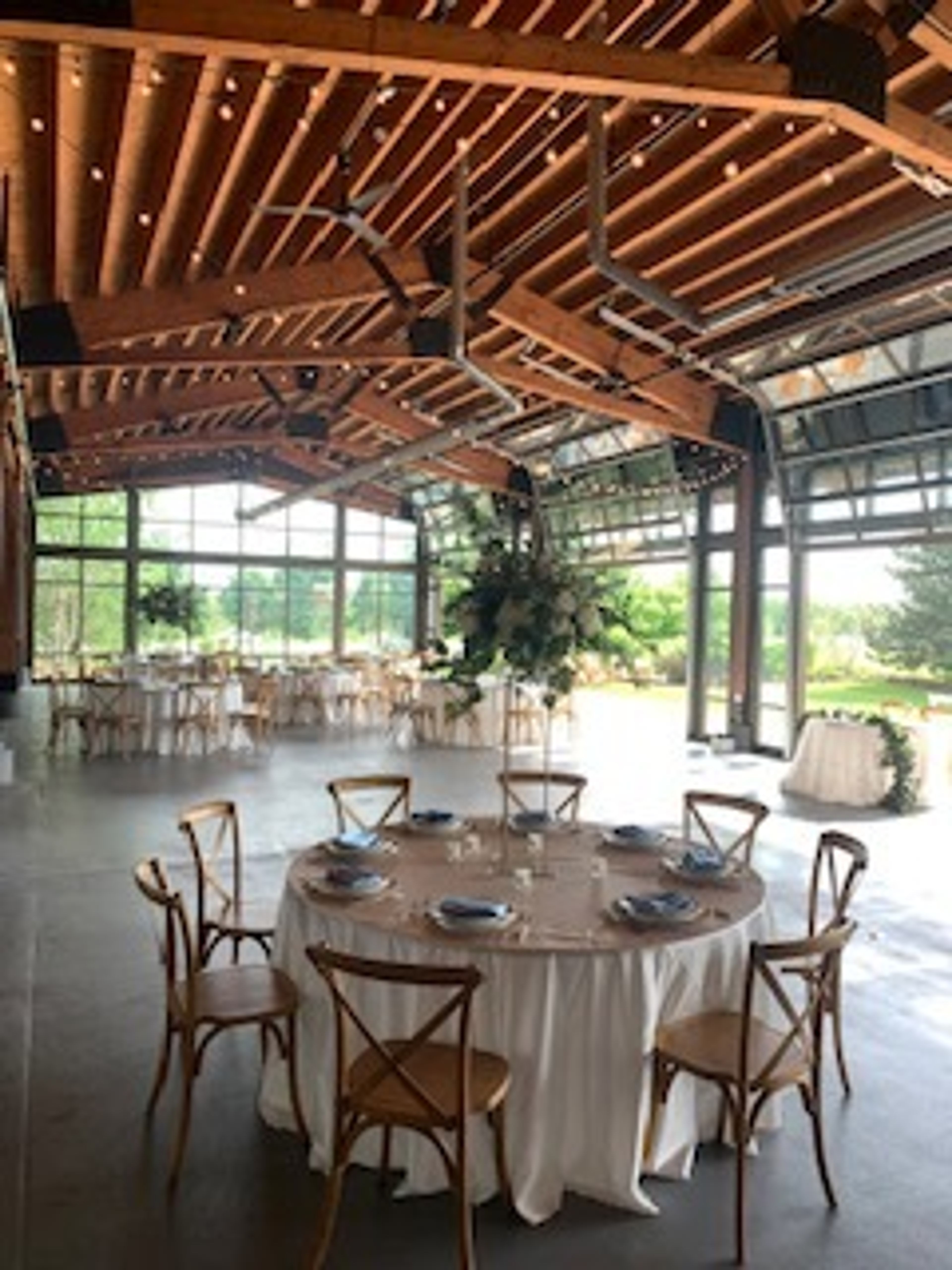 All Seasons Room, an event space at Pinstripes Northbrook