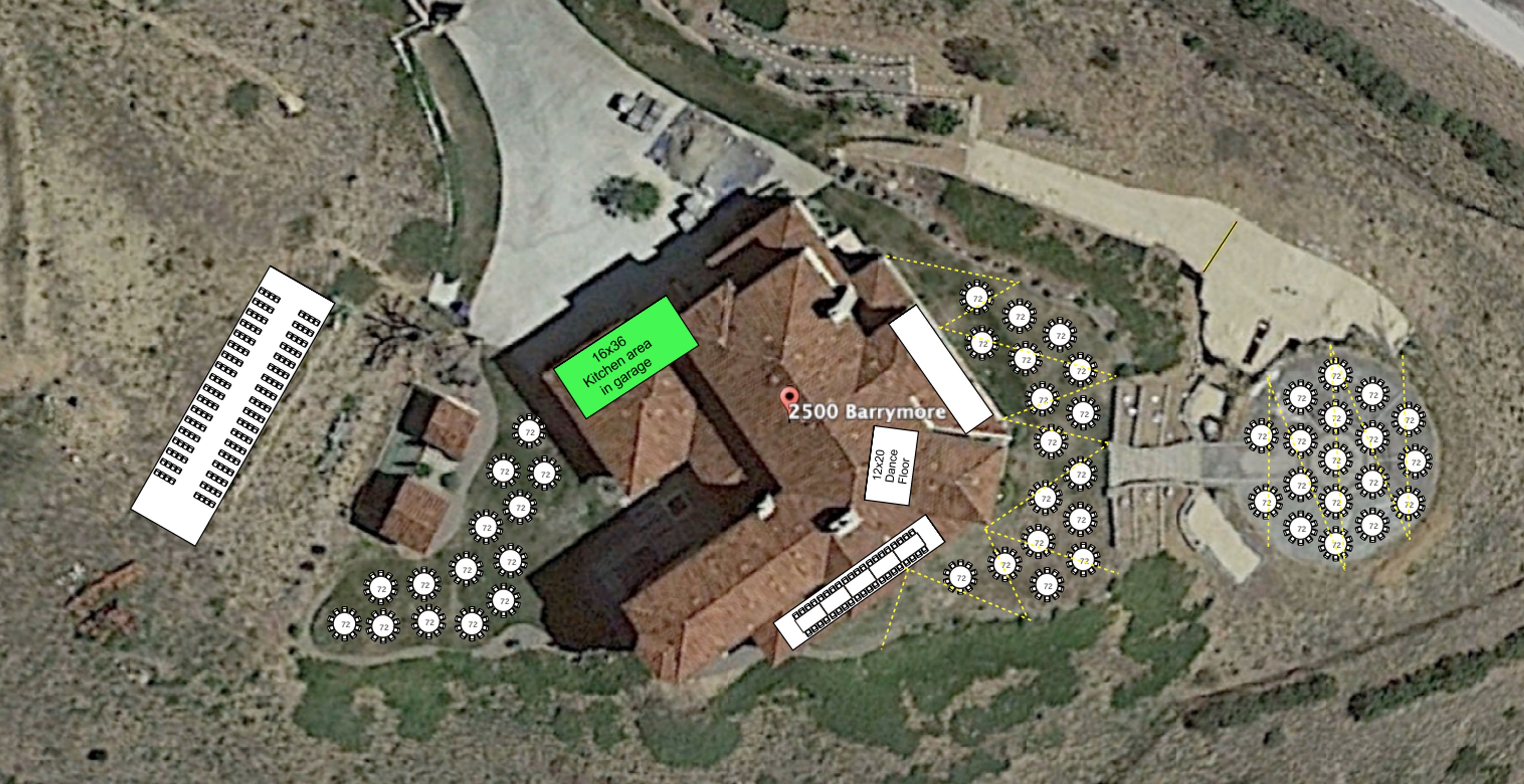GVM Layout, an event space at Grand View Malibu