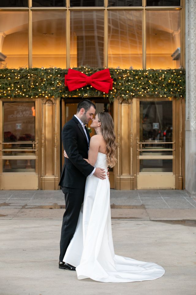 Featured photo from Holiday wedding at The Palmer House Hilton in Chicago, IL
