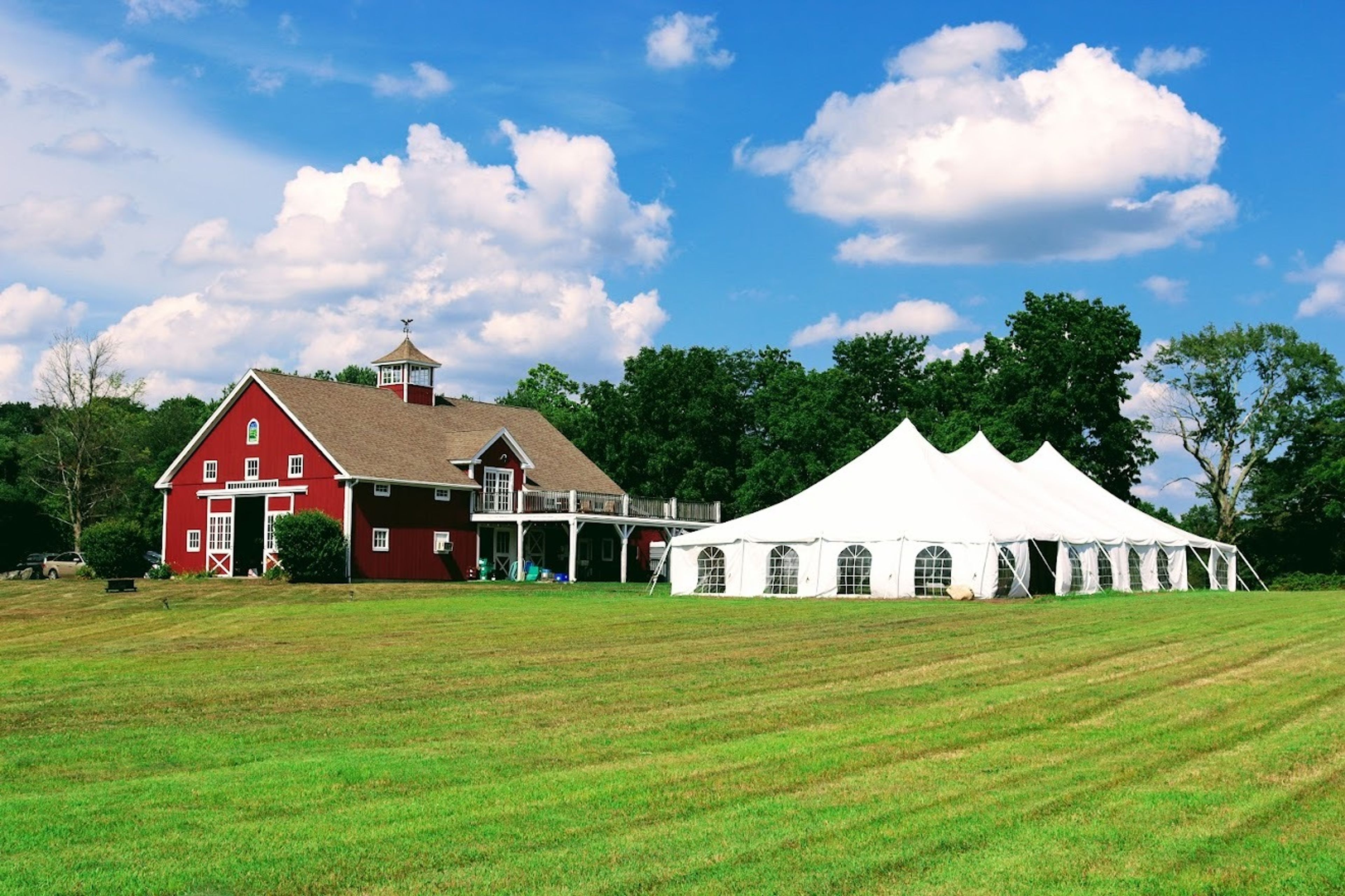 Outside and Tent, an event space at Silverwood Farm
