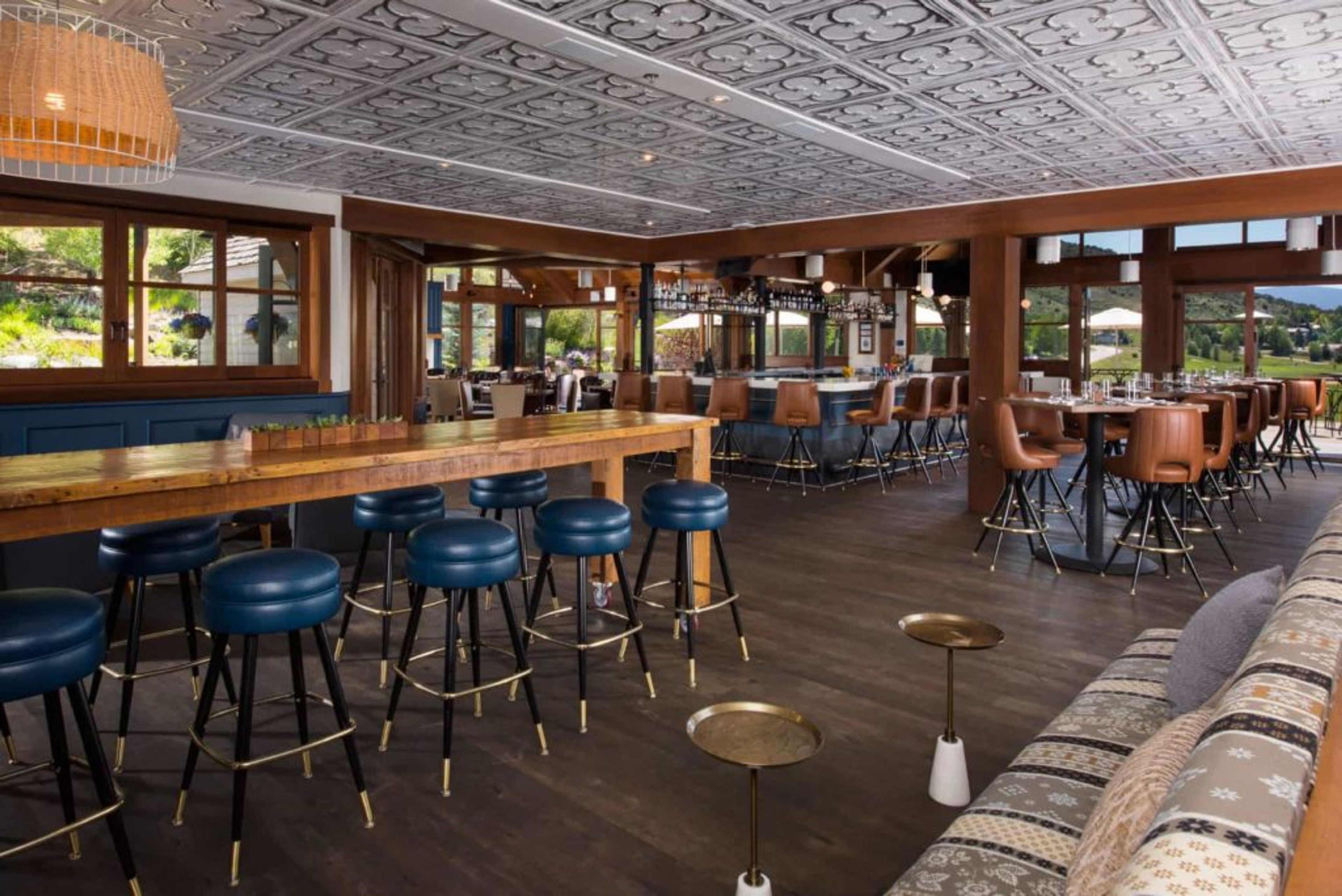 Restaurant and Decks, an event space at Harvest at the Sonnenalp Club