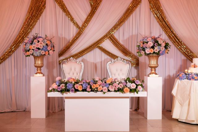 Featured photo from Garden Chic Wedding - Draped Backdrop