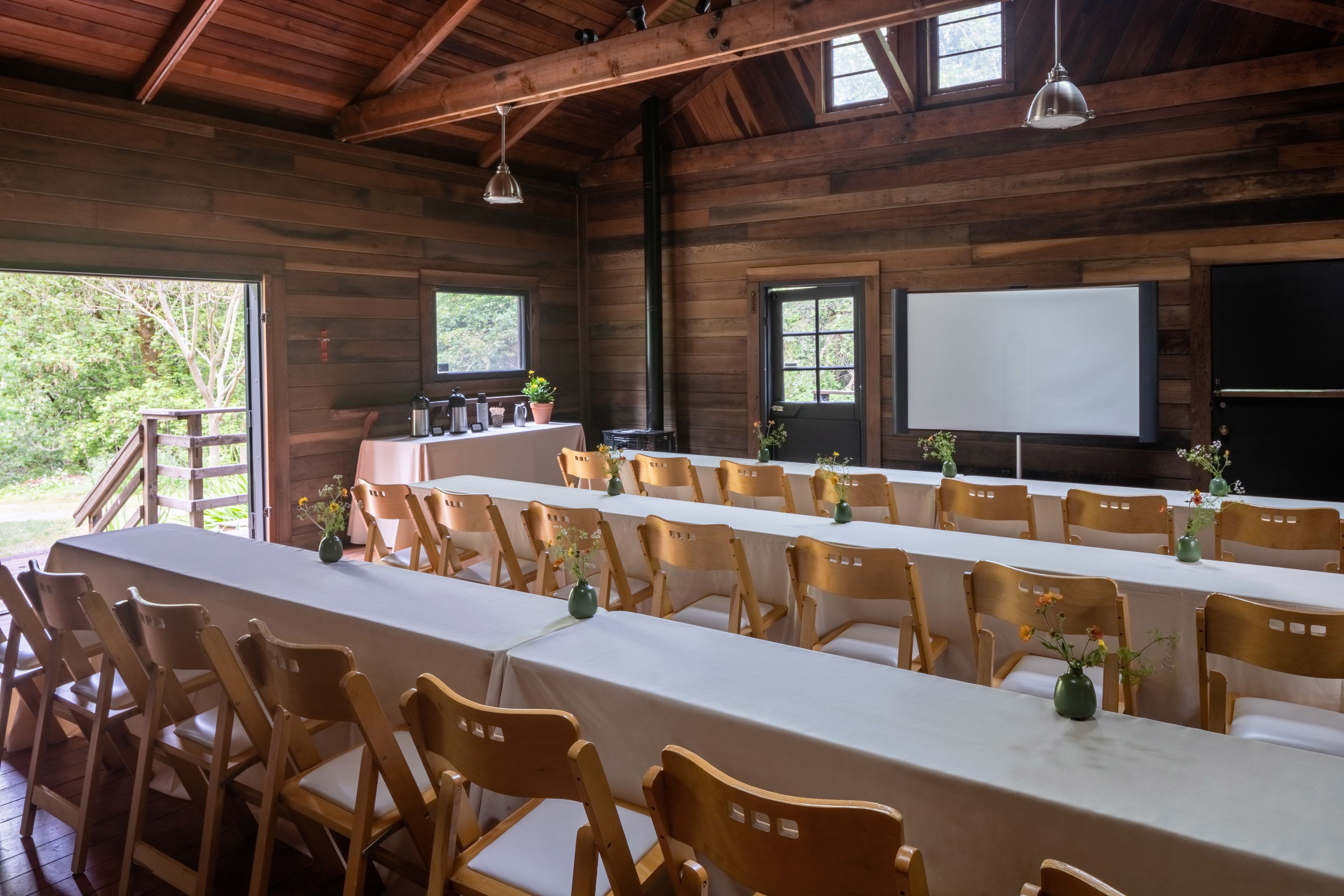 The Boathouse, an event space at Dawn Ranch