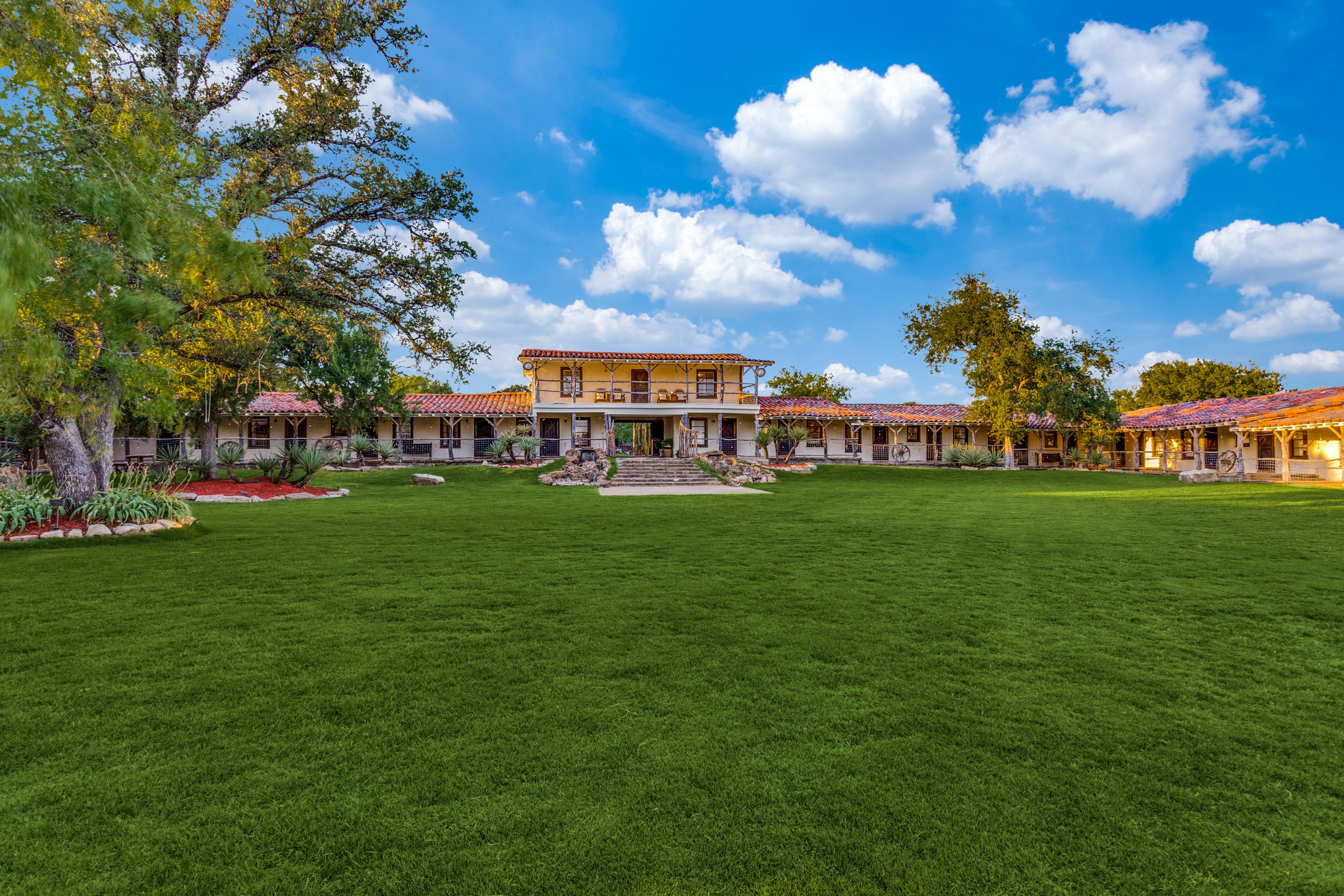 The Courtyard, an event space at Rest Yourself River Ranch