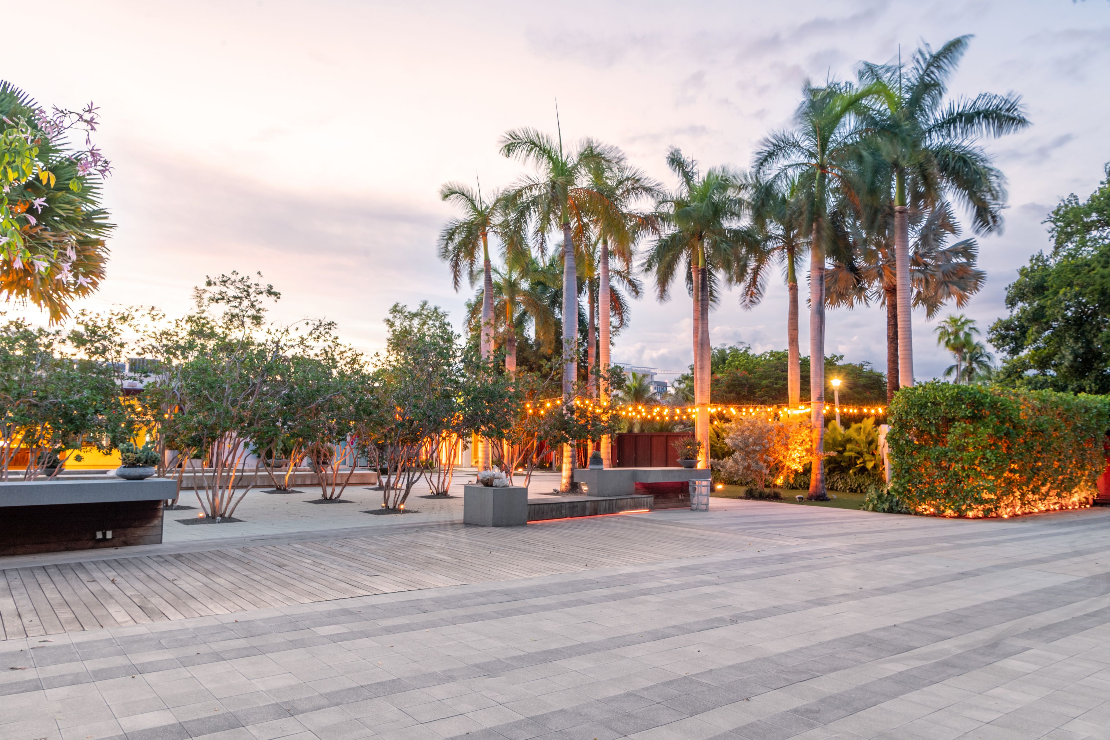 Exterior Garden, an event space at The Sacred Space Miami