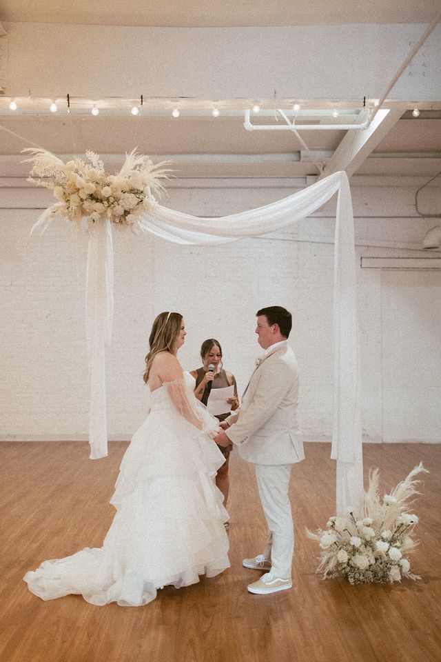 Featured photo from Timeless White Wedding at Moniker Warehouse in San Diego, California