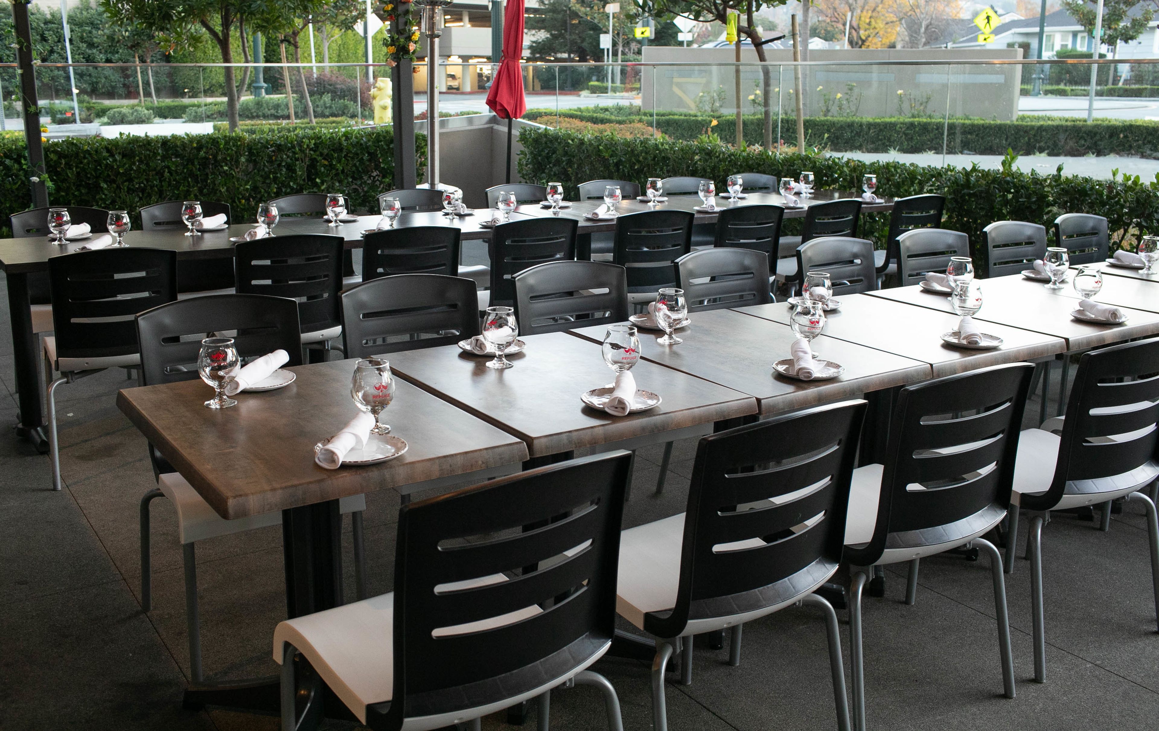 The Refuge Patio, an event space at The Refuge San Mateo