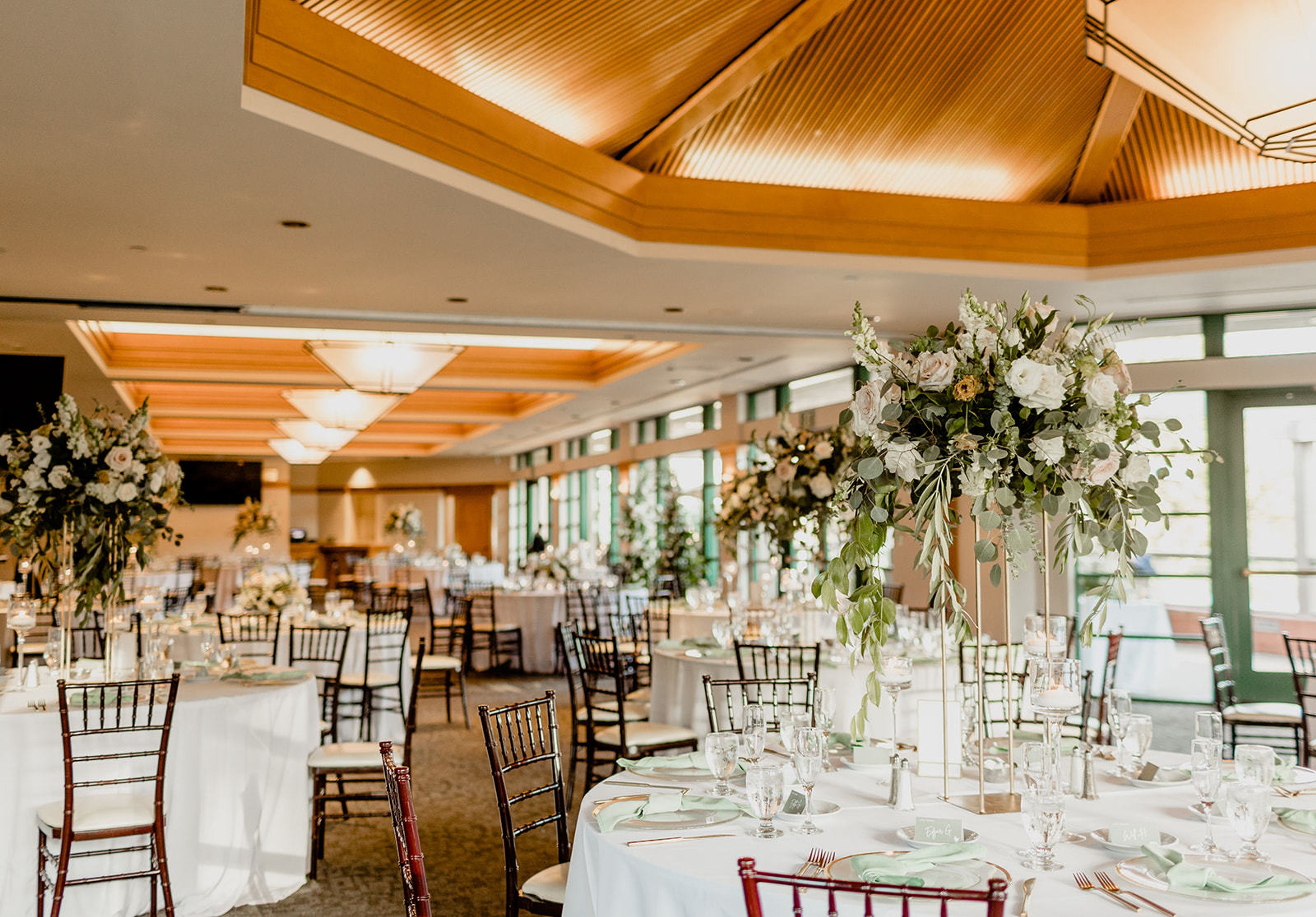Vista Falls Pointe Ballroom, an event space at Coyote Hills Golf Club