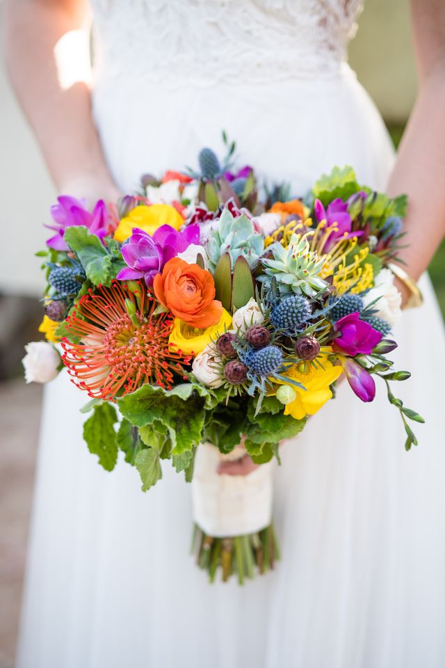 Featured photo from Vibrant Fiesta Backyard Wedding Reception