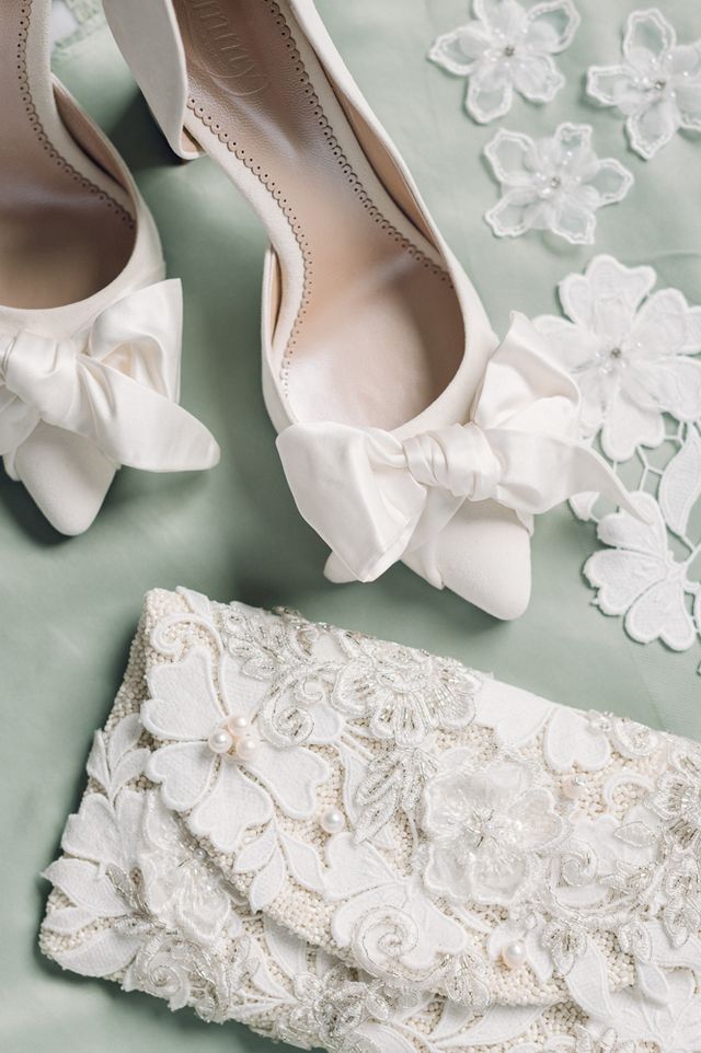 Featured photo from New England enchanted garden wedding.