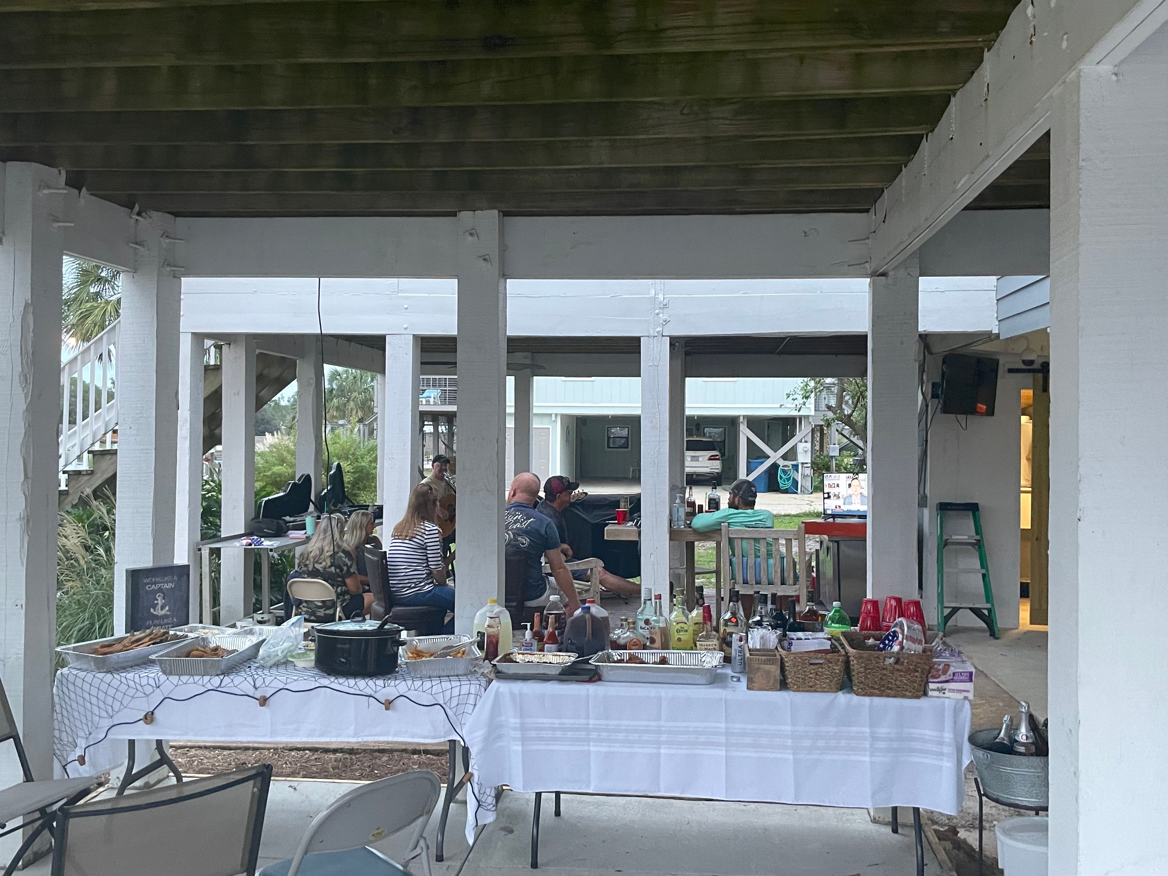 Covered Patio Ares, an event space at SeaWorthy Rentals and Events