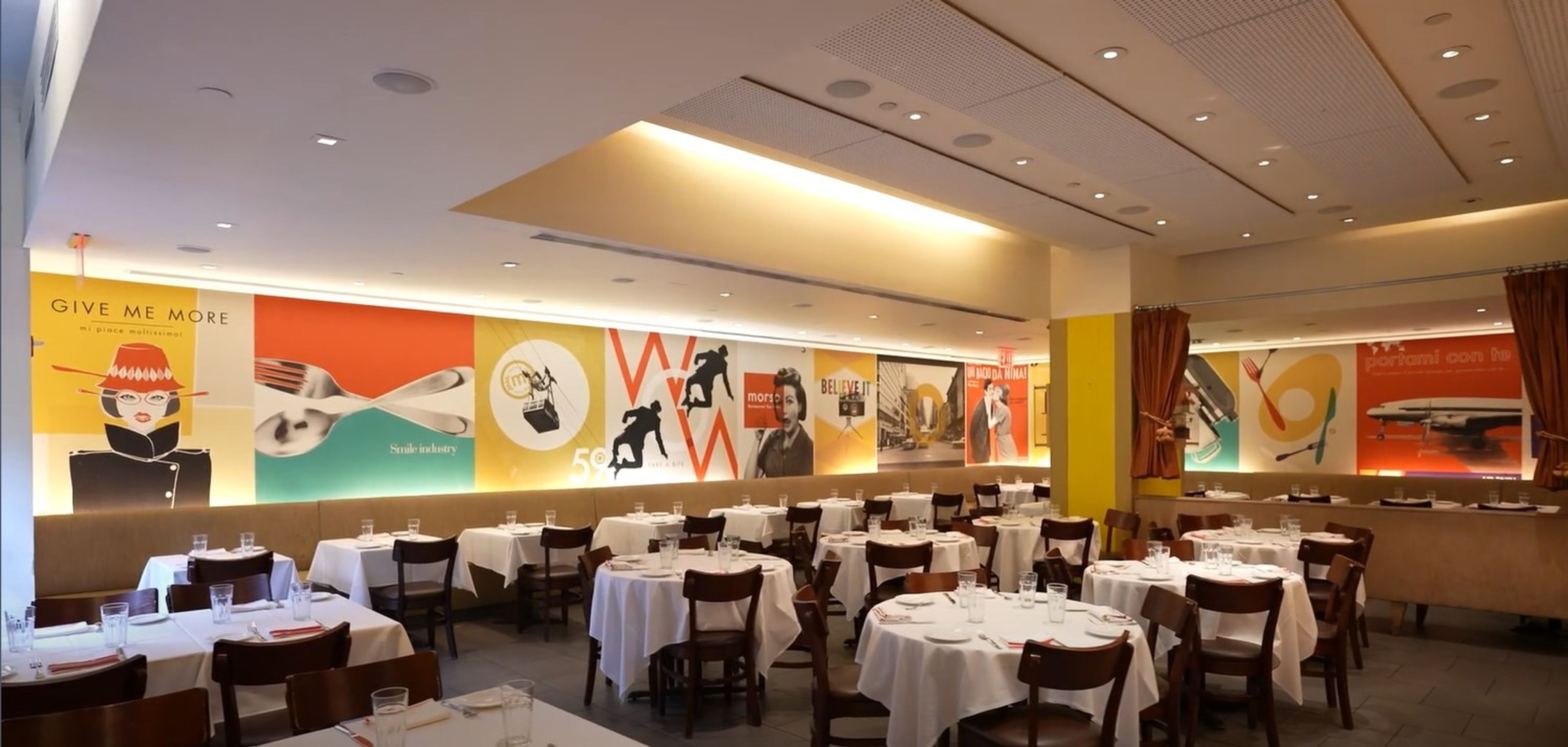 Main Dining Room, an event space at Morso Restaurant Bar Cafe